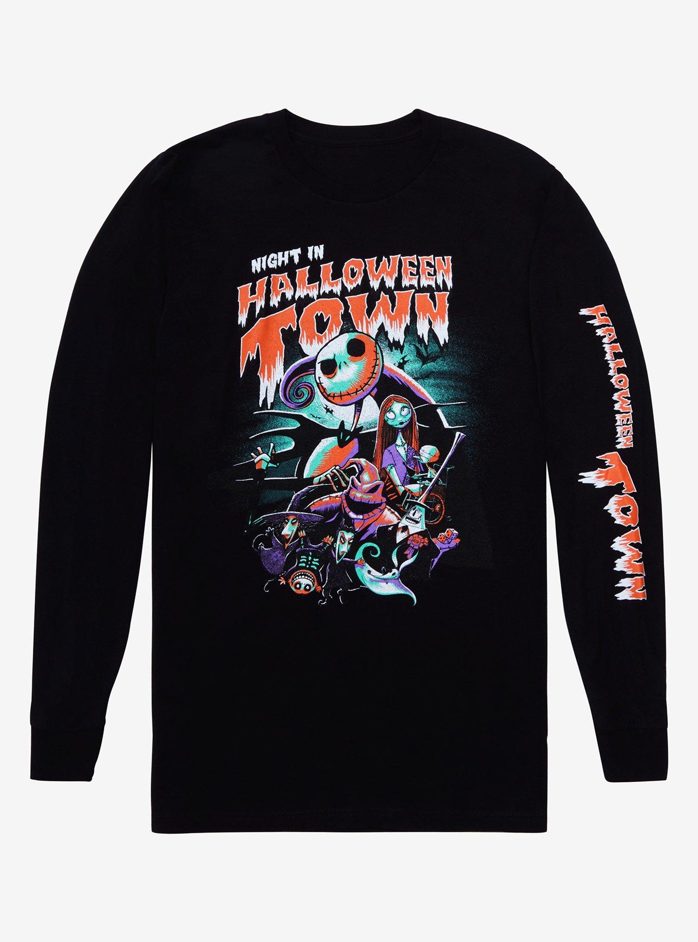 The Nightmare Before Christmas Halloween Town Long-Sleeve T-Shirt, MULTI, hi-res