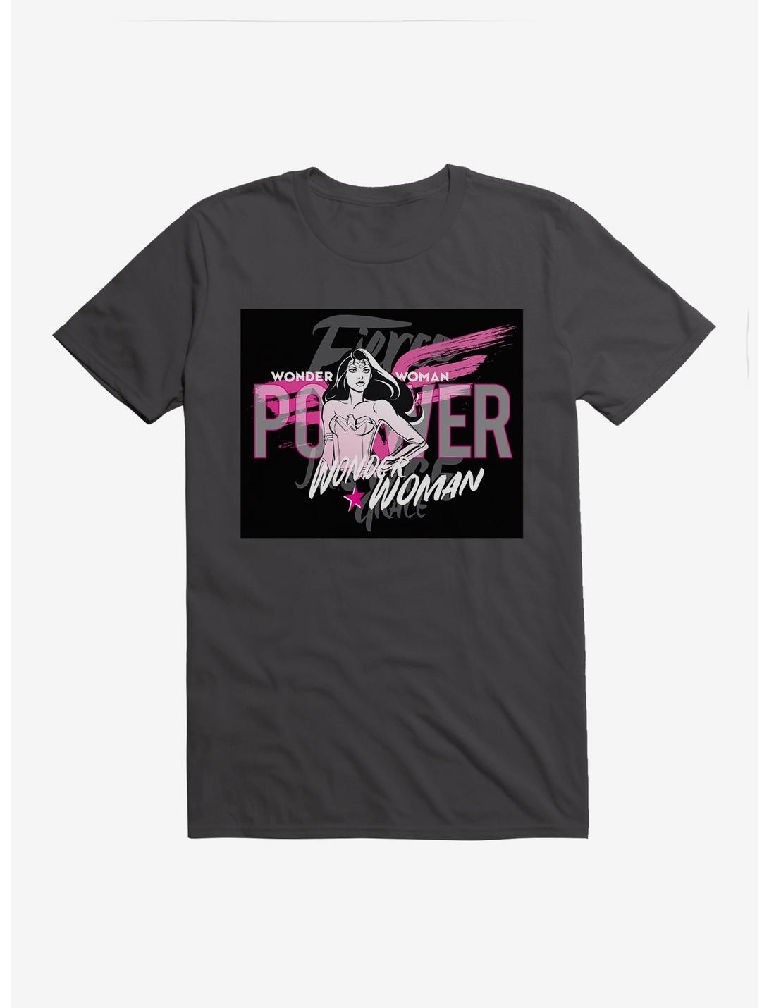 DC Comics Wonder Woman Fierce Pink Power T-Shirt, DARK GREY, hi-res