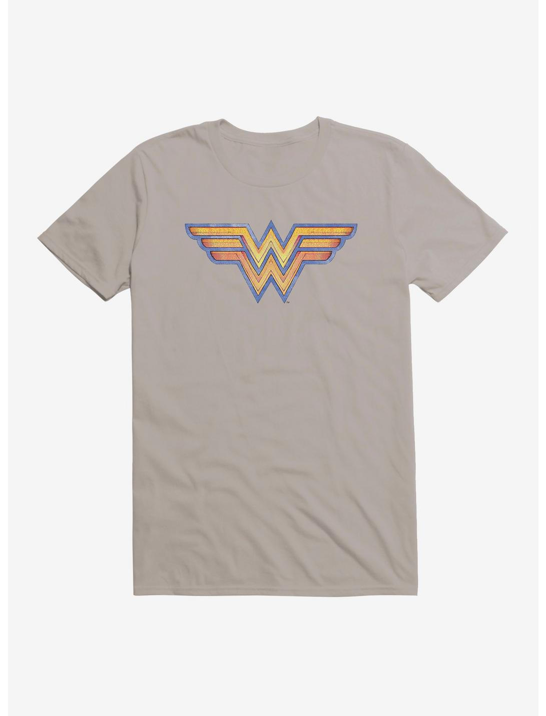 DC Comics Wonder Woman Plated Logo T-Shirt, LIGHT GREY, hi-res