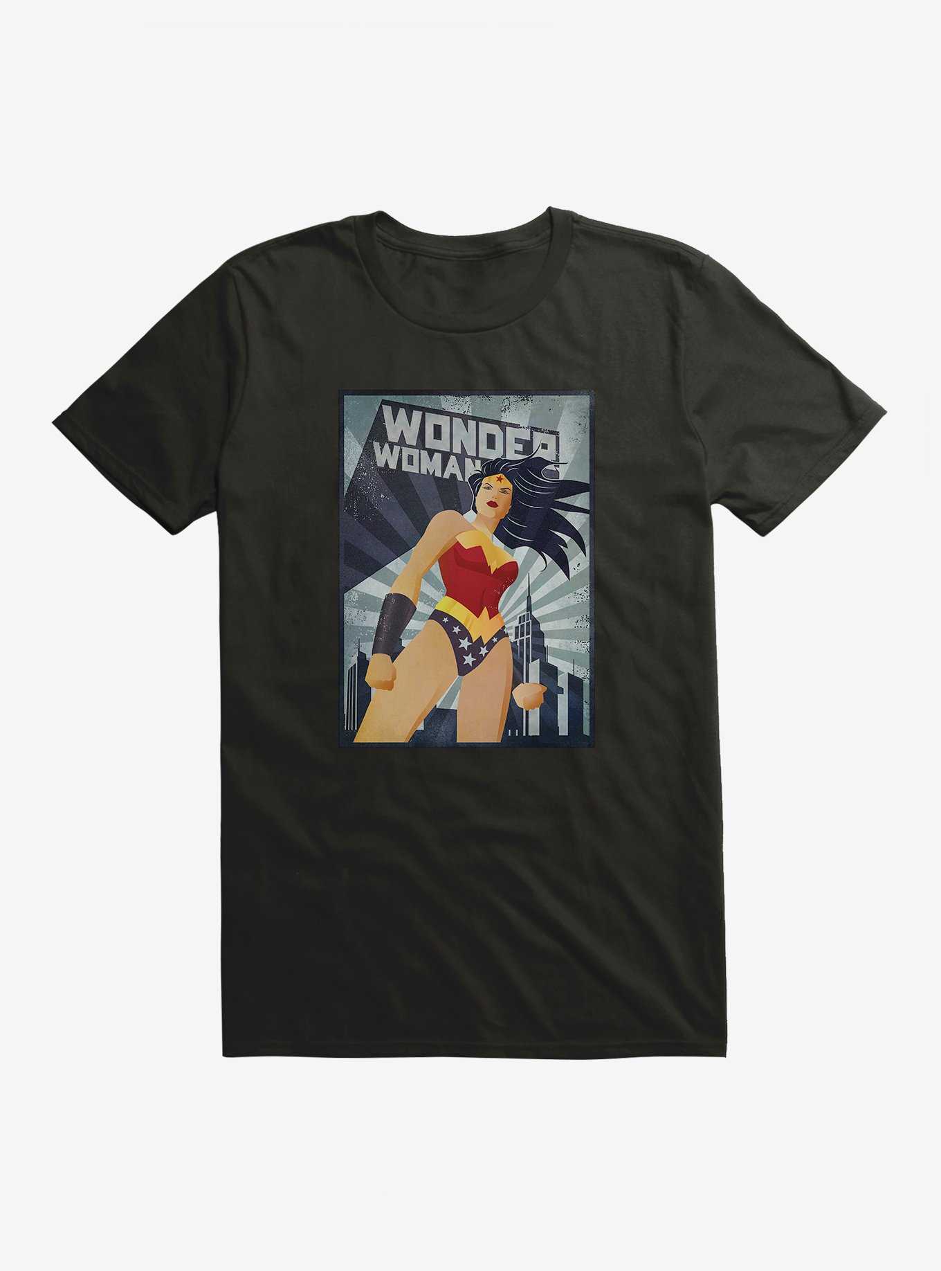 DC Comics Wonder Woman Over The City T-Shirt, , hi-res