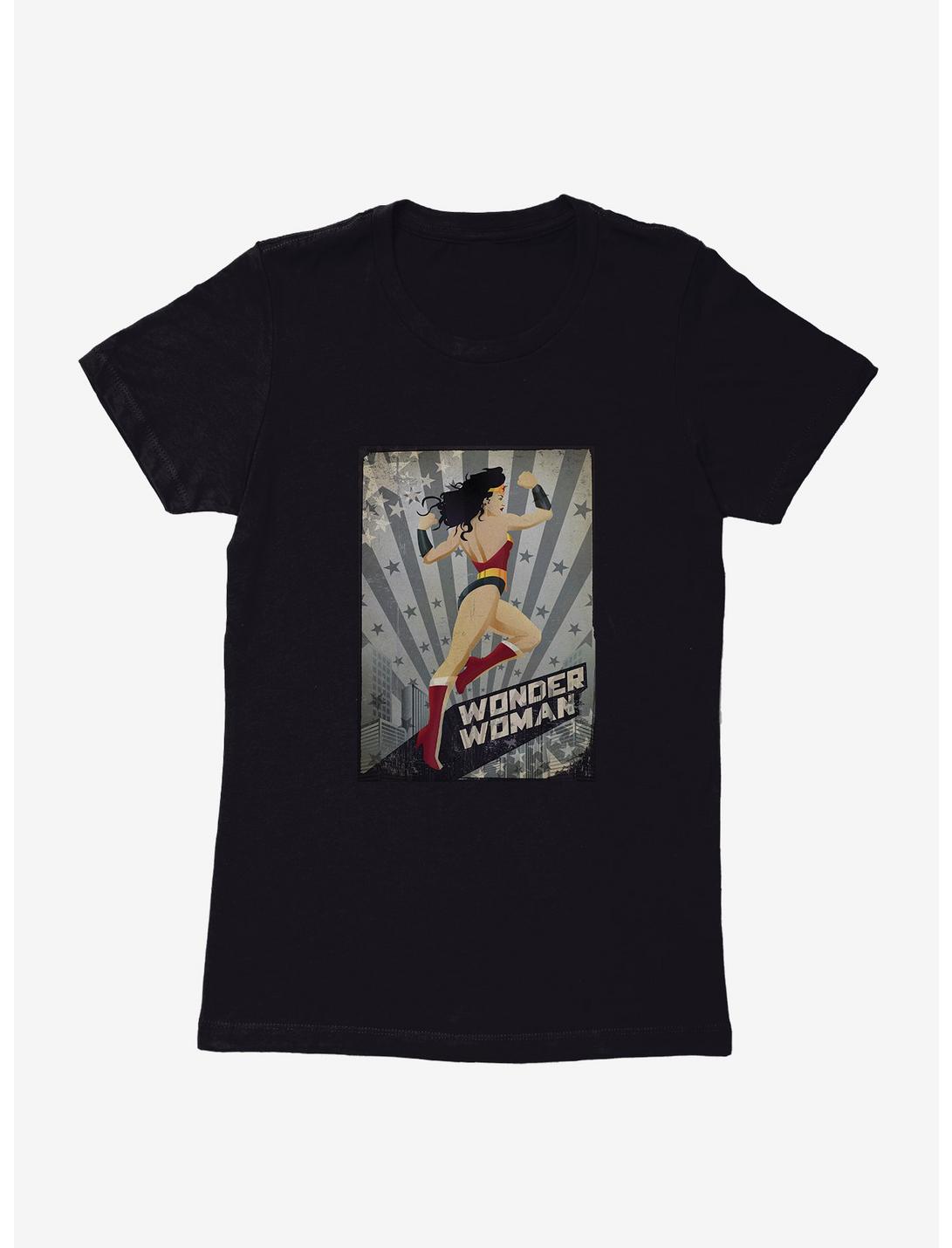 DC Comics Wonder Woman Charge Womens T-Shirt, BLACK, hi-res