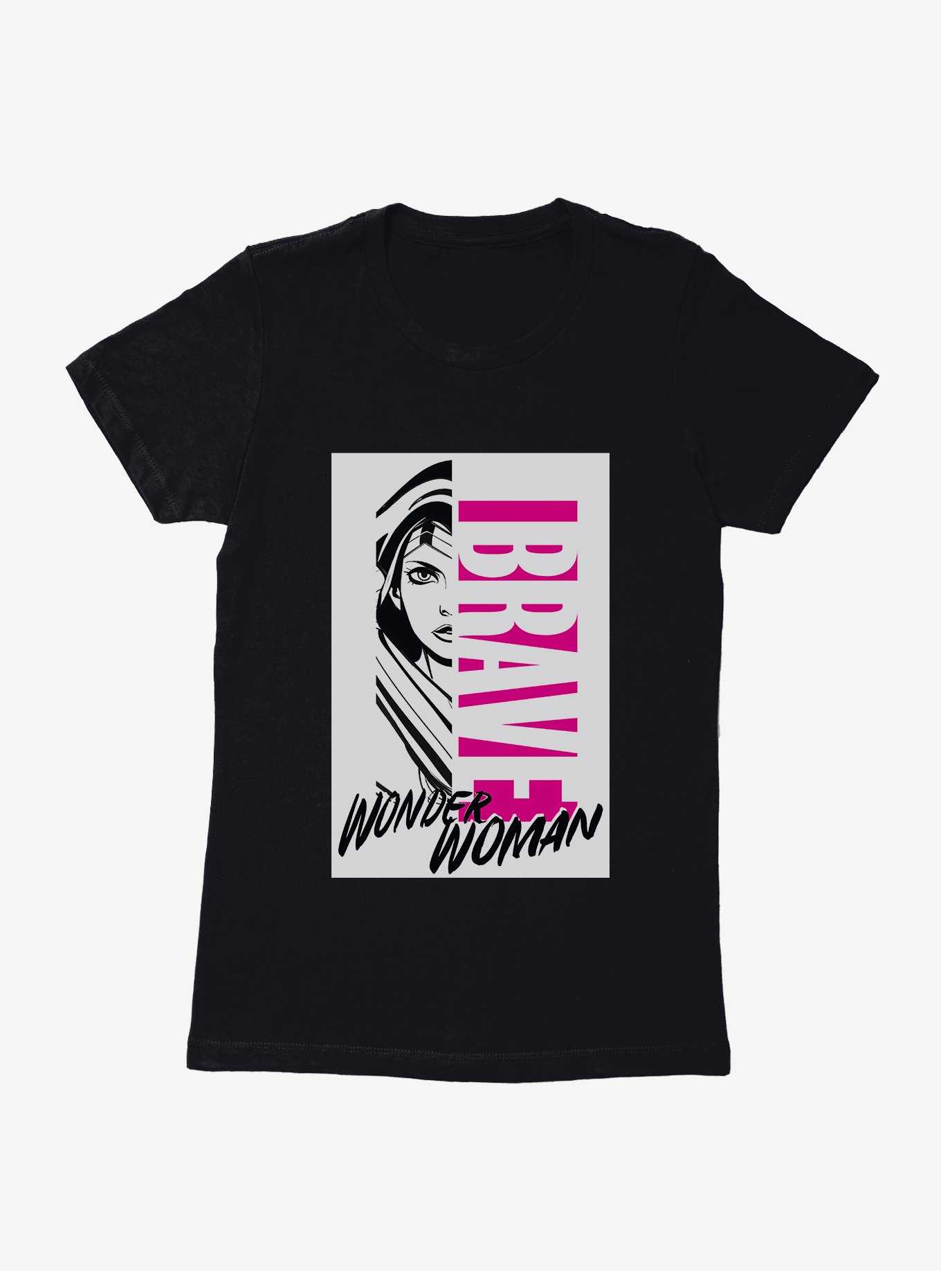 DC Comics Wonder Woman Brave Pink Womens T-Shirt, , hi-res