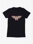 DC Comics Wonder Woman Gold Logo Womens T-Shirt, BLACK, hi-res