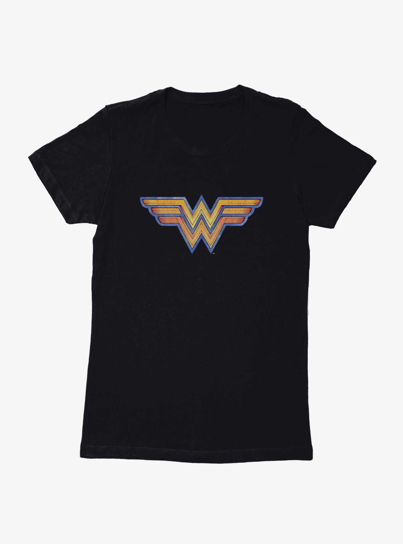 DC Comics Wonder Woman Plated Logo Womens T-Shirt, , hi-res