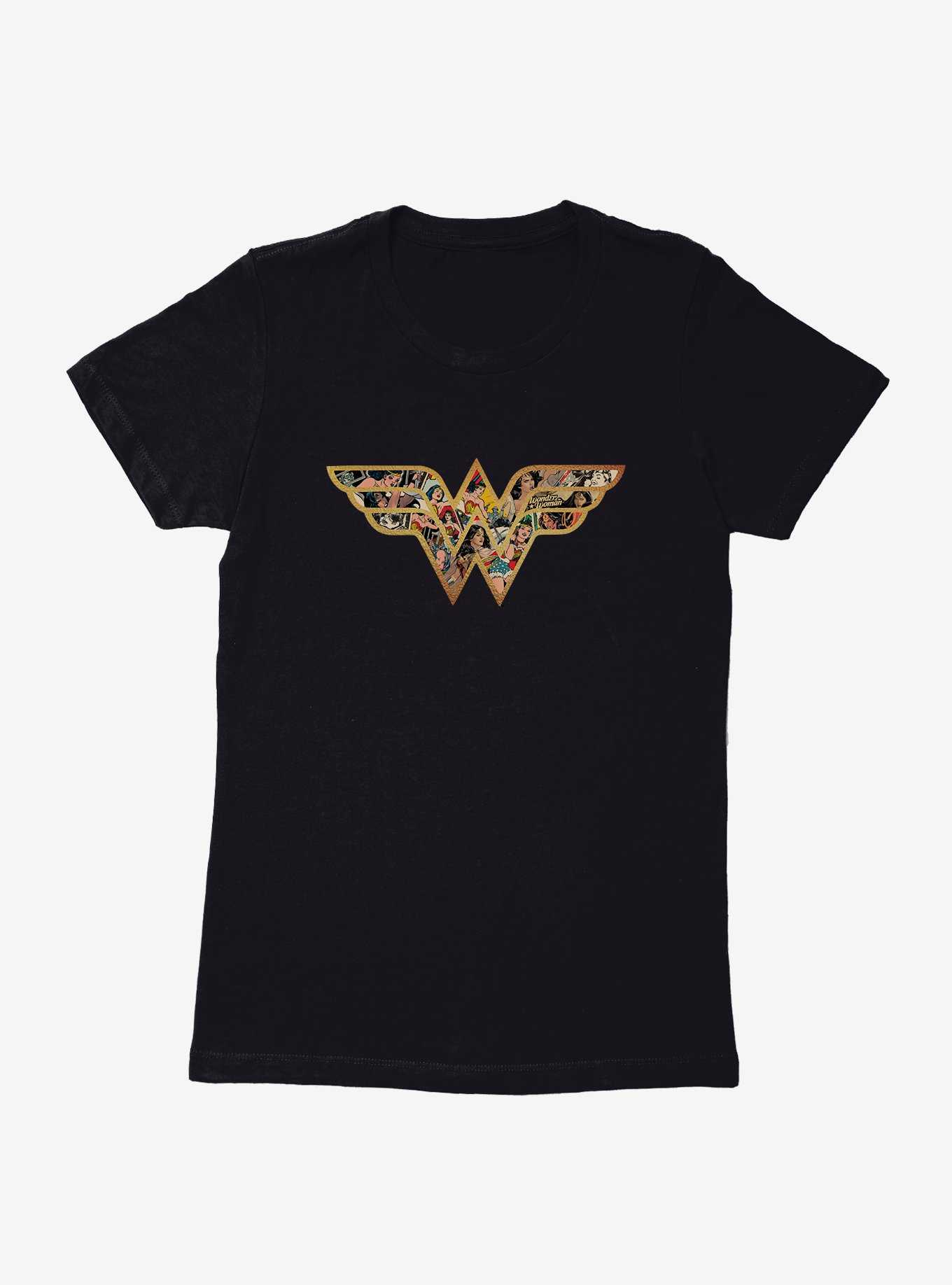 DC Comics Wonder Woman Tile Logo Womens T-Shirt, , hi-res