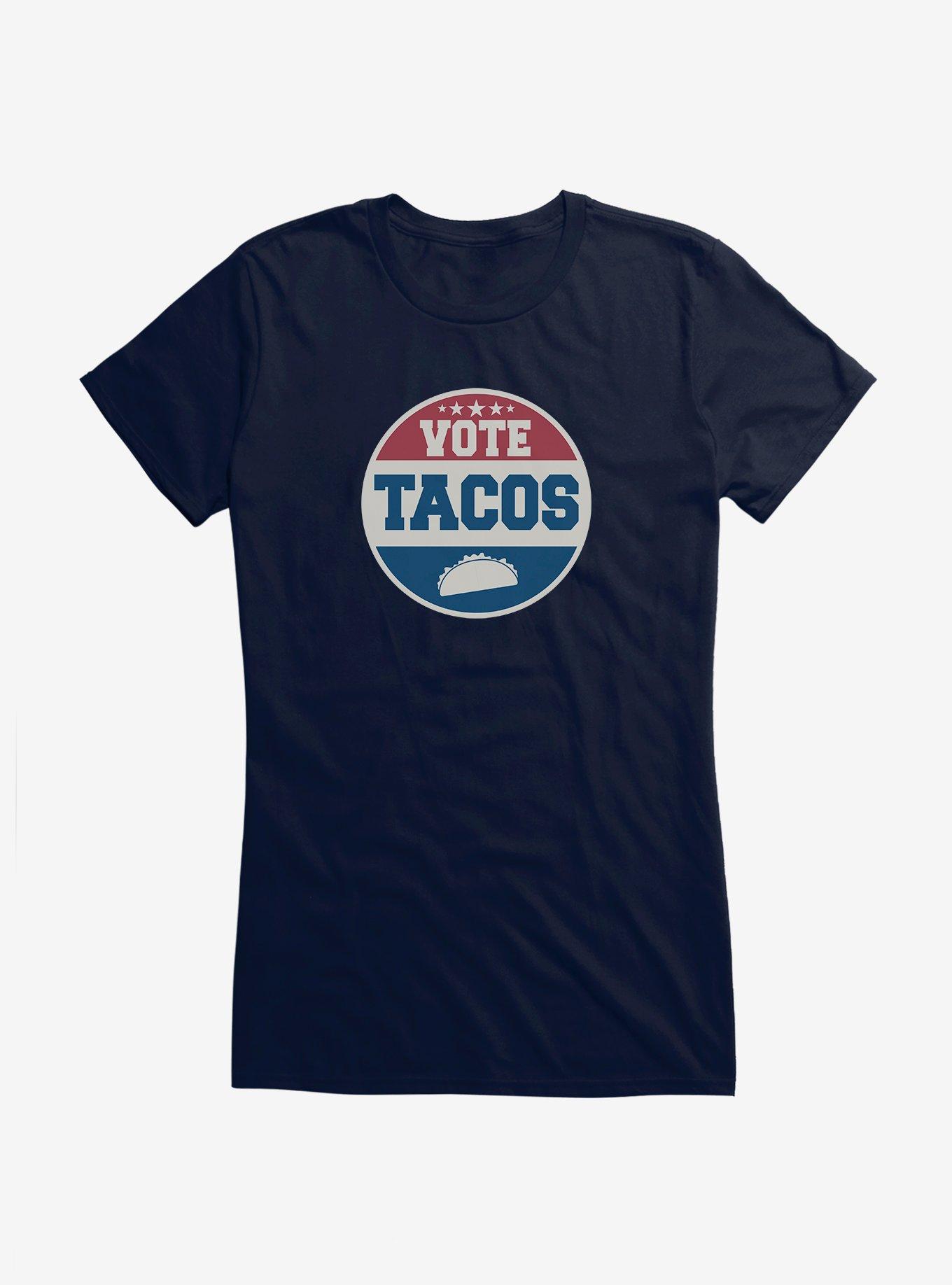 Hot Topic Voting Humor Vote Tacos Girls T-Shirt, , hi-res