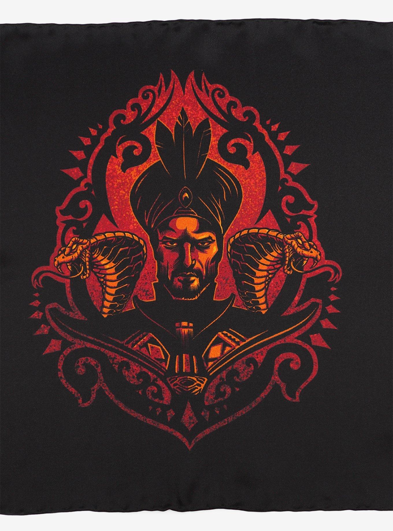 Disney Aladdin Jafar Ombre Black Pocket Square, , hi-res