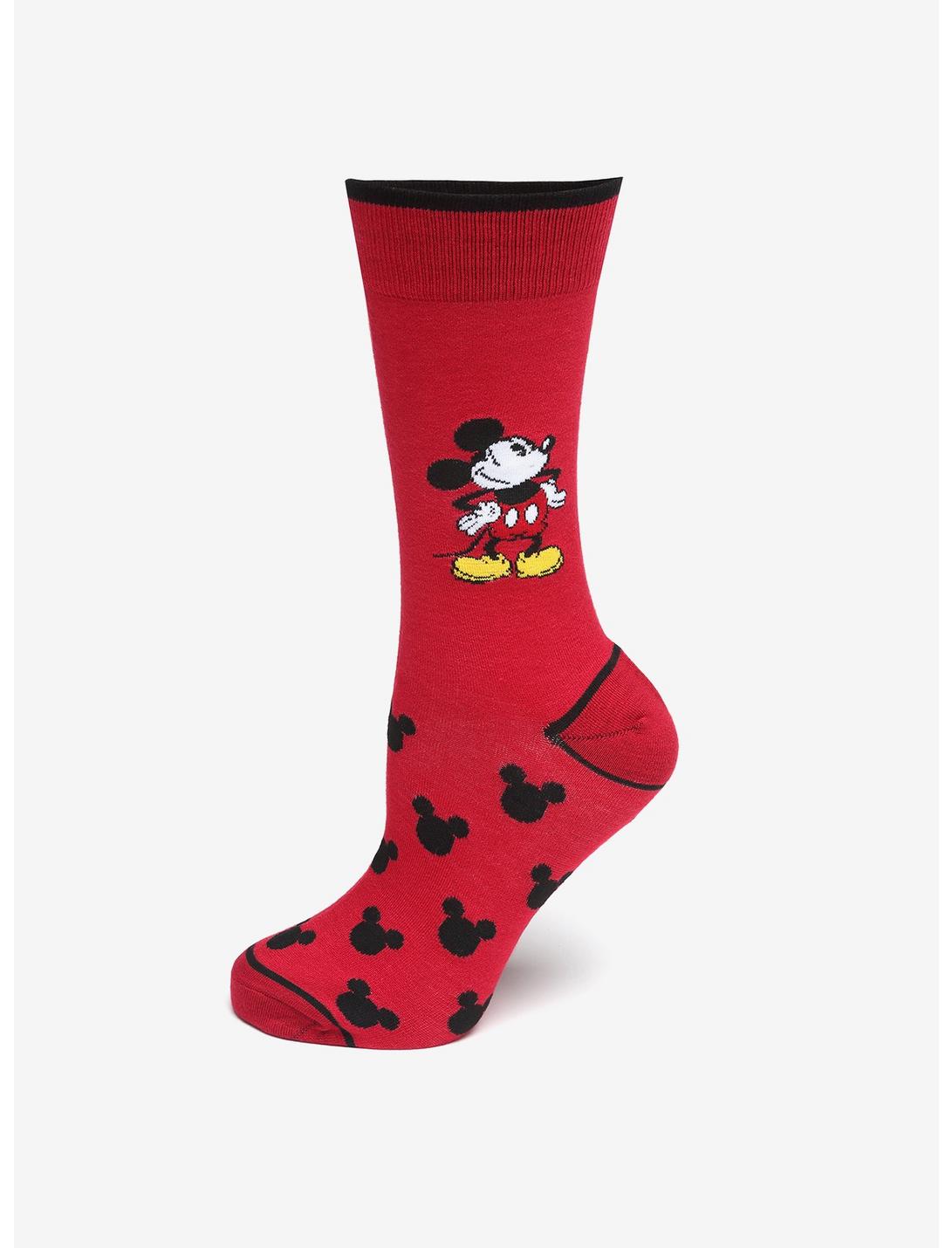 Disney Mickey Mouse Pie-Eyed Red Socks, , hi-res