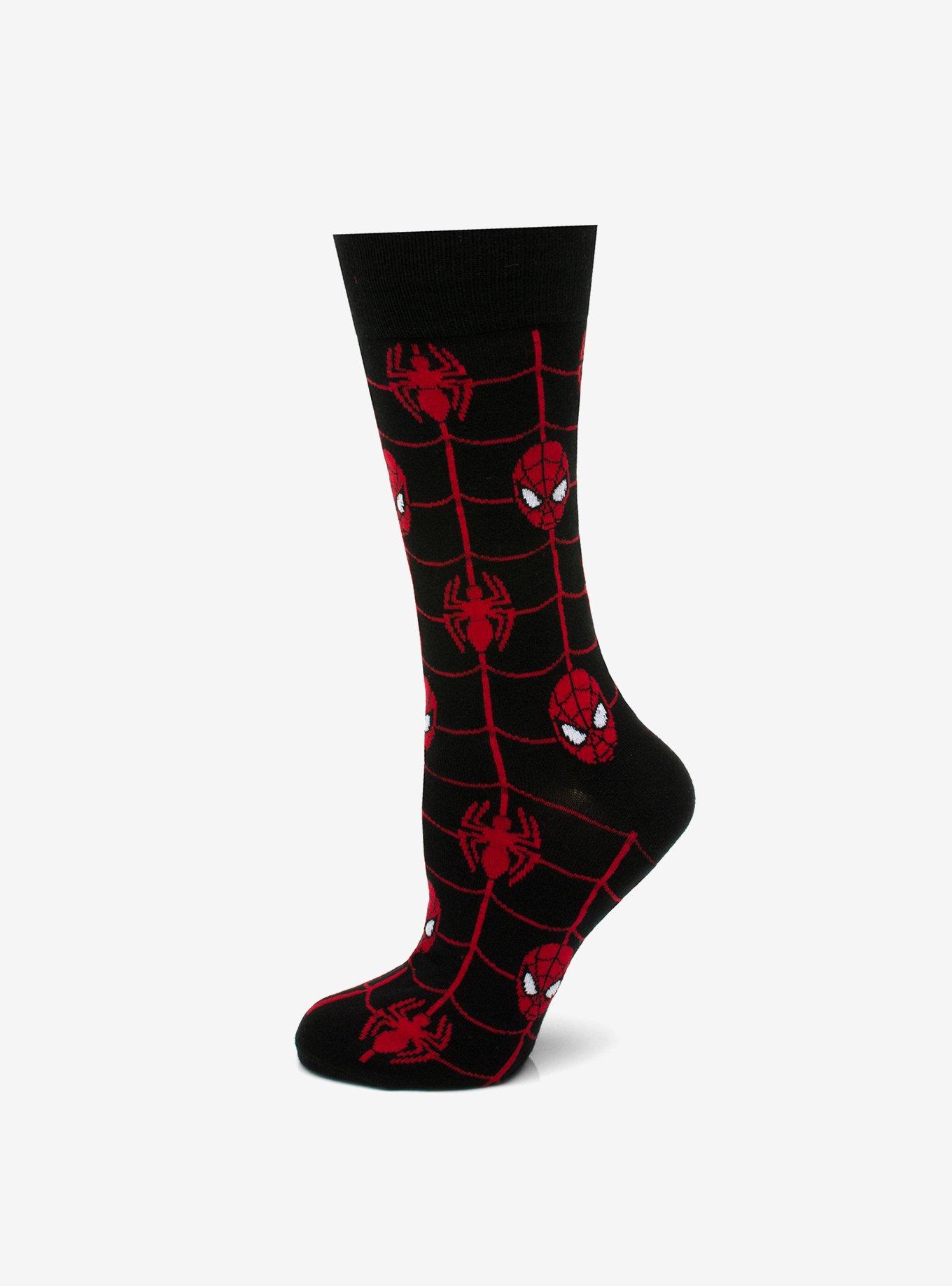 Marvel Spider-Man Web Black Socks, , hi-res