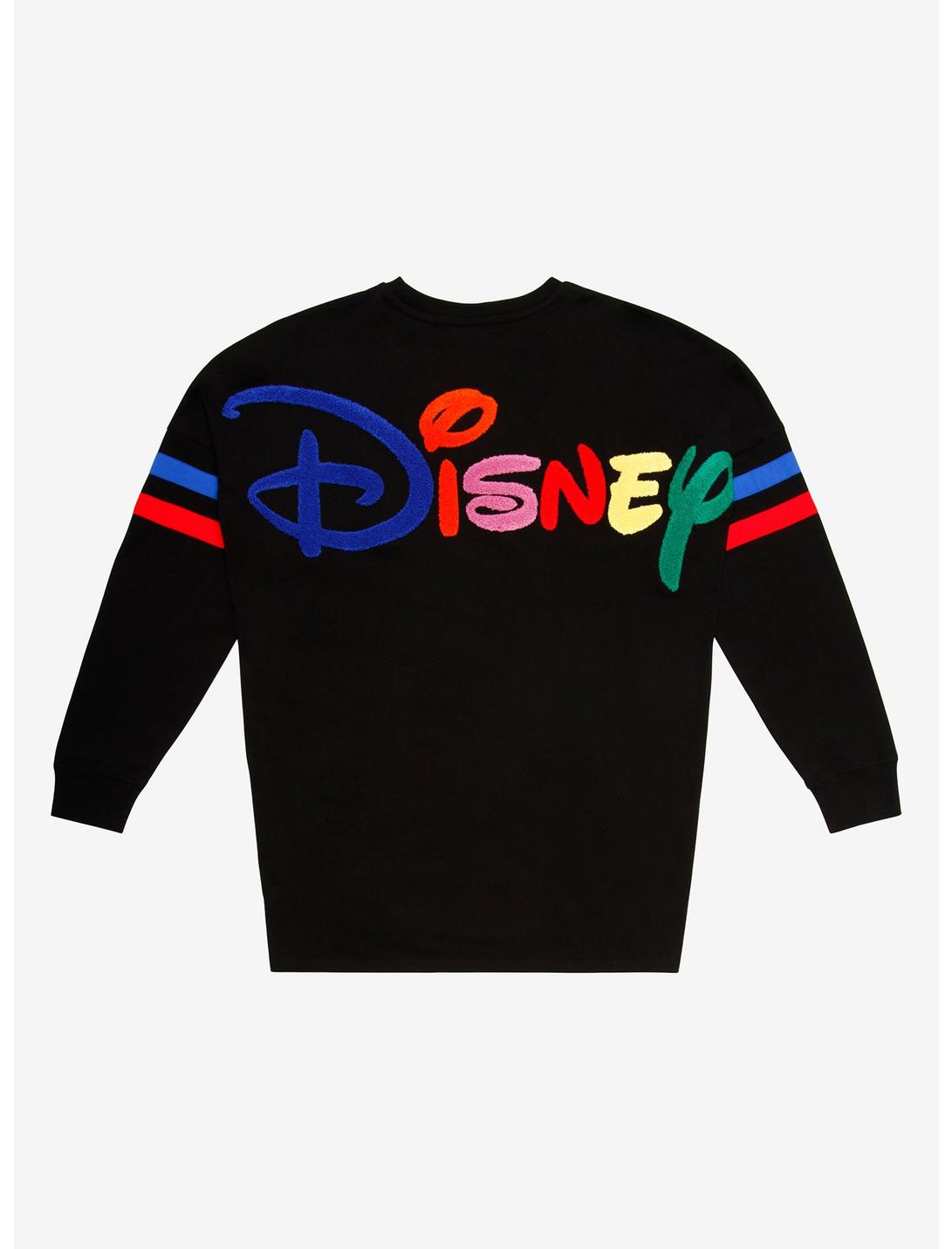 Disney Rainbow Chenille Logo Hype Jersey - BoxLunch Exclusive, MULTI, hi-res