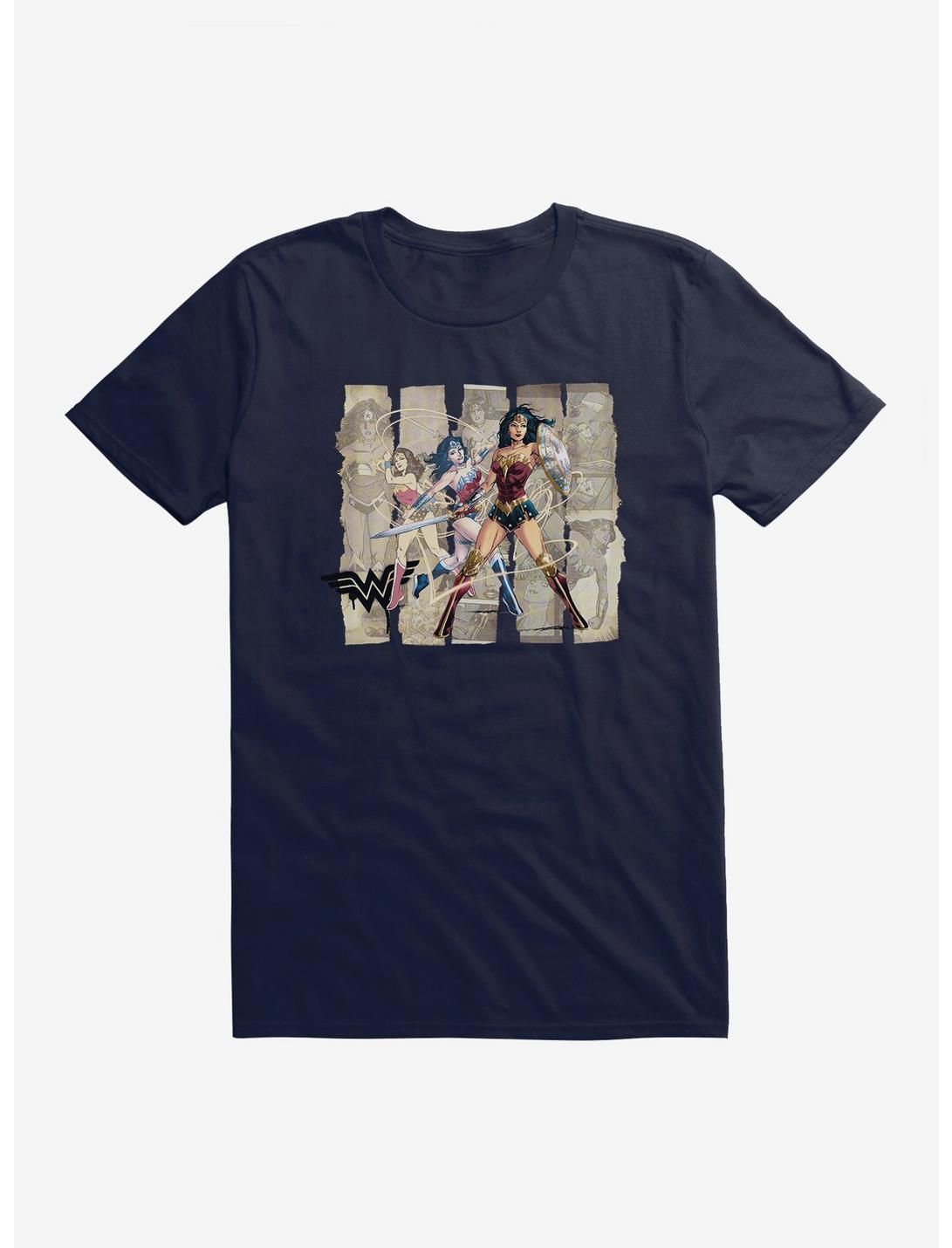 DC Comics Wonder Woman Multi Layered T-Shirt, NAVY, hi-res