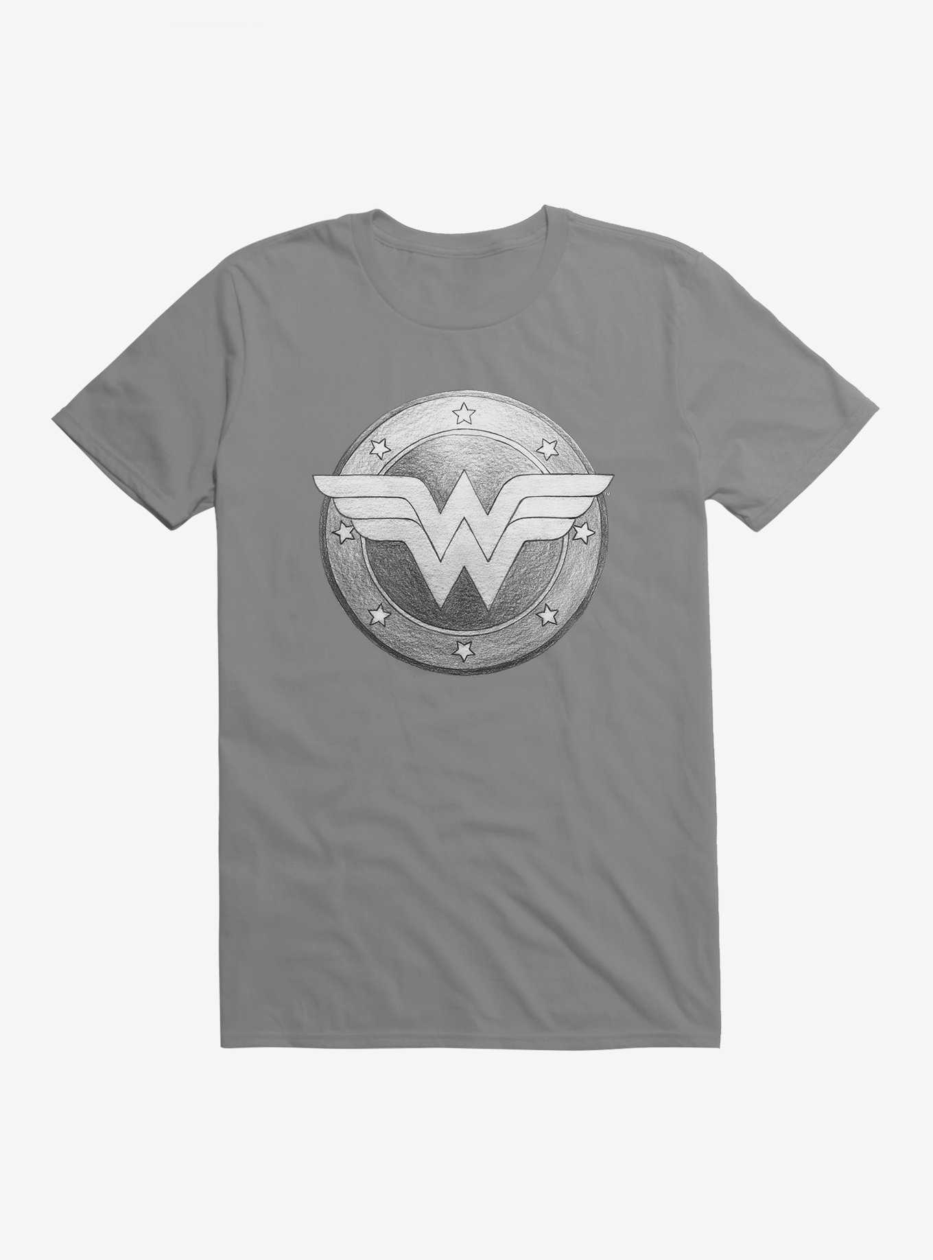 DC Comics Wonder Woman Sketch Shield T-Shirt, , hi-res