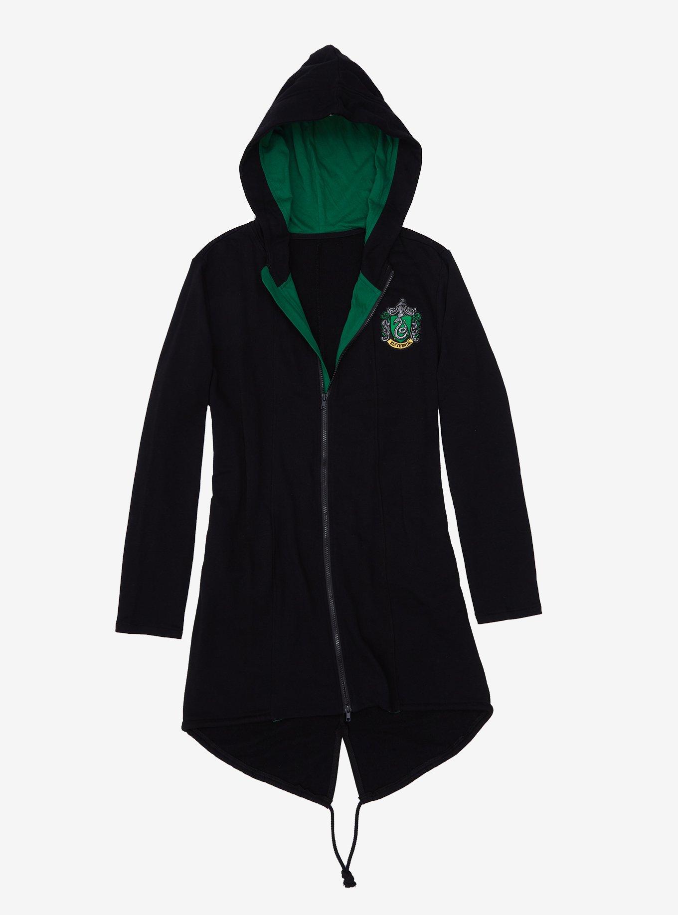 Harry Potter Slytherin Zip-Up Hoodie Cloak, GREEN, hi-res