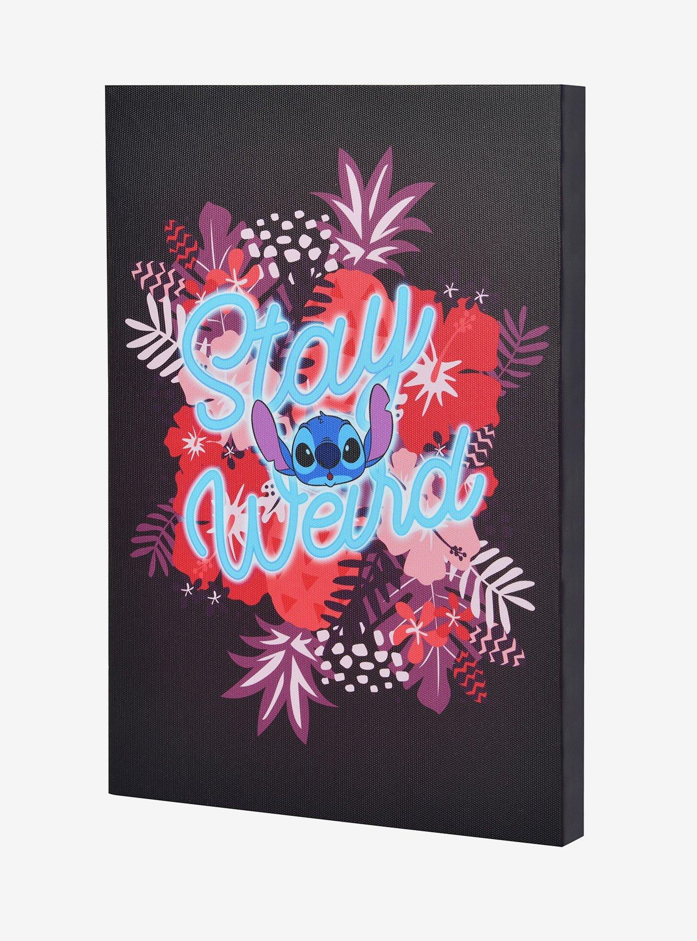 Disney Lilo & Stitch Stay Weird Stitch Canvas Wall Art, , hi-res