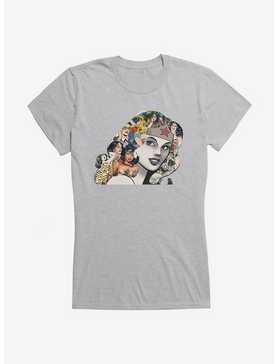 DC Comics Wonder Woman Faces Graphic Girls T-Shirt, , hi-res