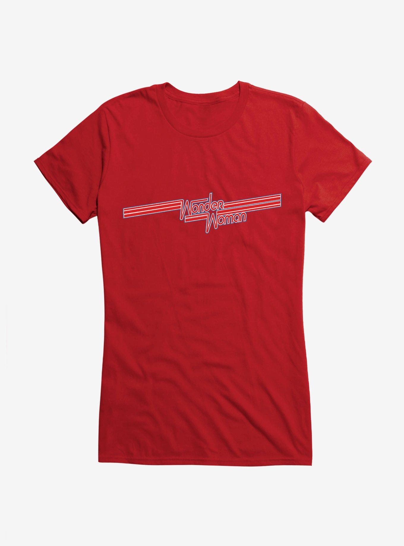 DC Comics Wonder Woman Stripe Graphic Girls T-Shirt, , hi-res