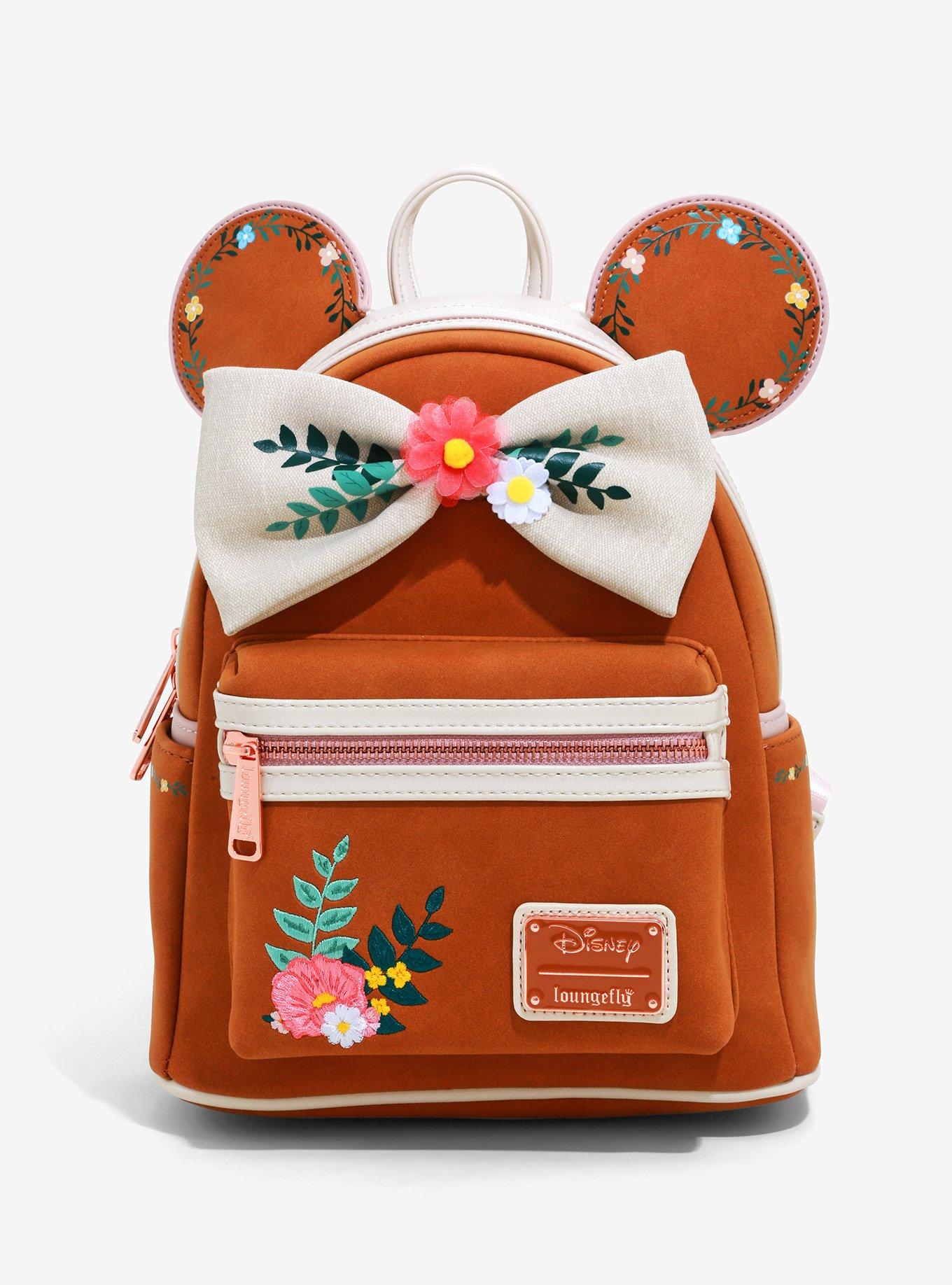 Loungefly Disney Minnie Mouse Denim Patch Backpack - BoxLunch Exclusive