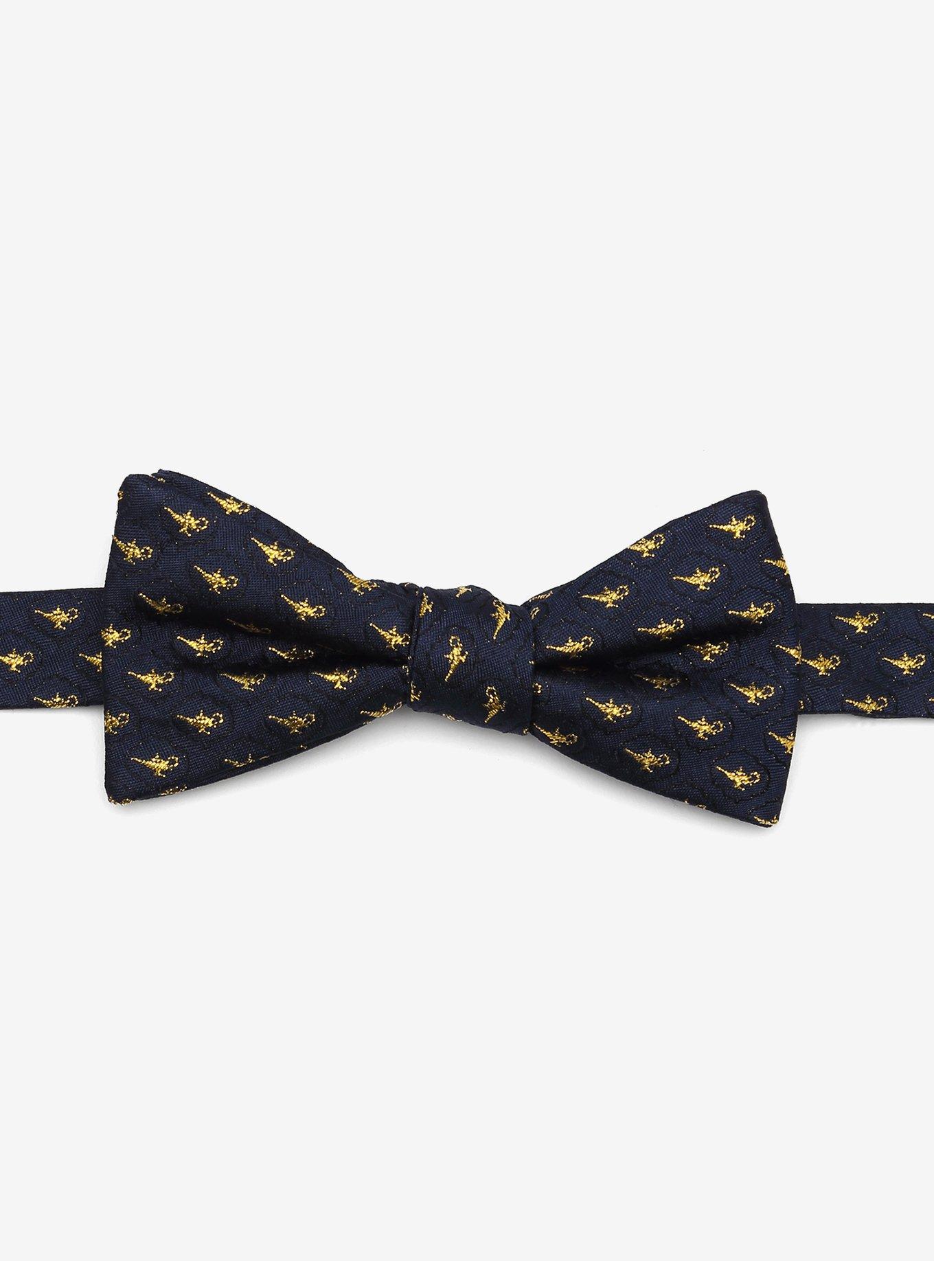 Disney Aladdin Lamp Scattered Navy Bow Tie, , hi-res