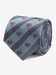 DC Comics Superman Gray Plaid Tie, , hi-res
