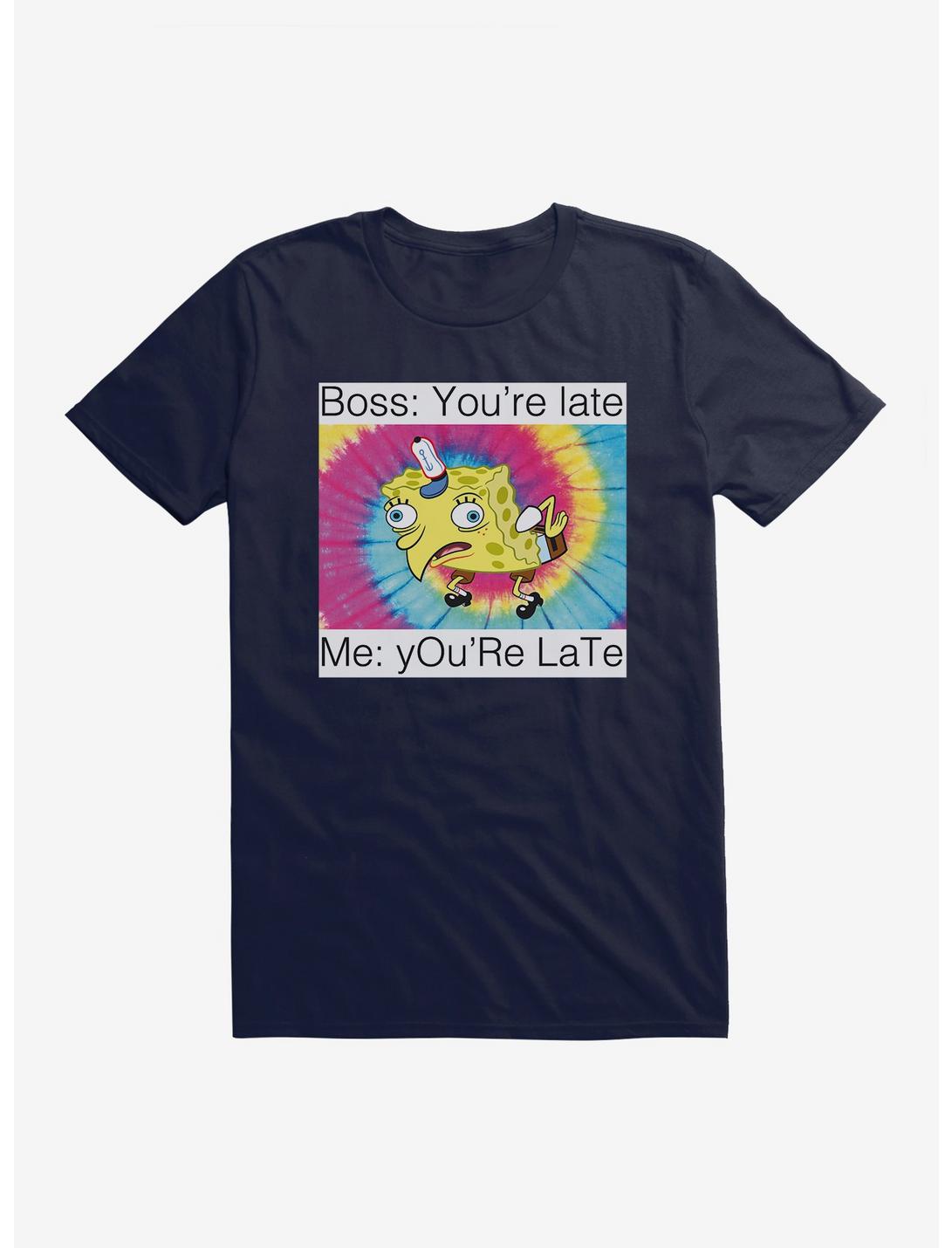 SpongeBob SquarePants You're Late Meme T-Shirt, , hi-res