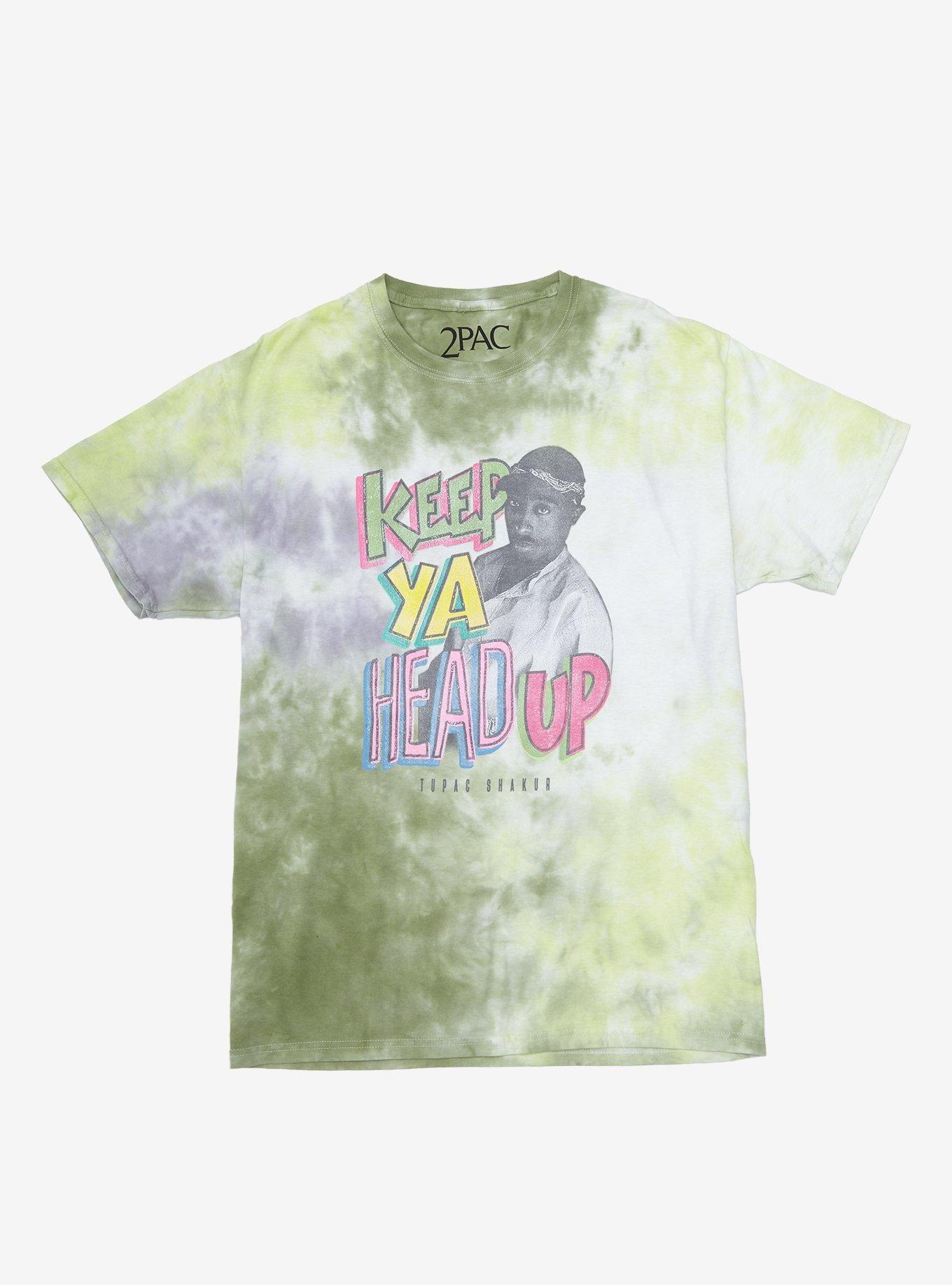 Tupac Keep Ya Head Up Tie-Dye Girls T-Shirt, MULTI, hi-res