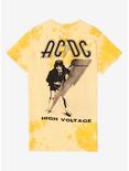 AC/DC High Voltage Tie-Dye Girls T-Shirt, ORANGE, hi-res