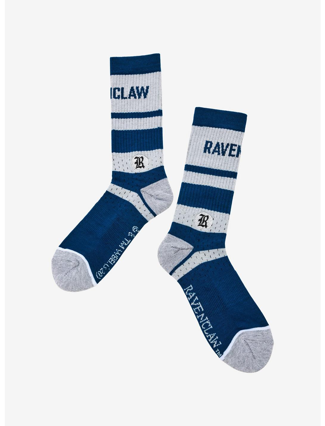 Harry Potter Ravenclaw Colorblock Crew Socks - BoxLunch Exclusive, , hi-res