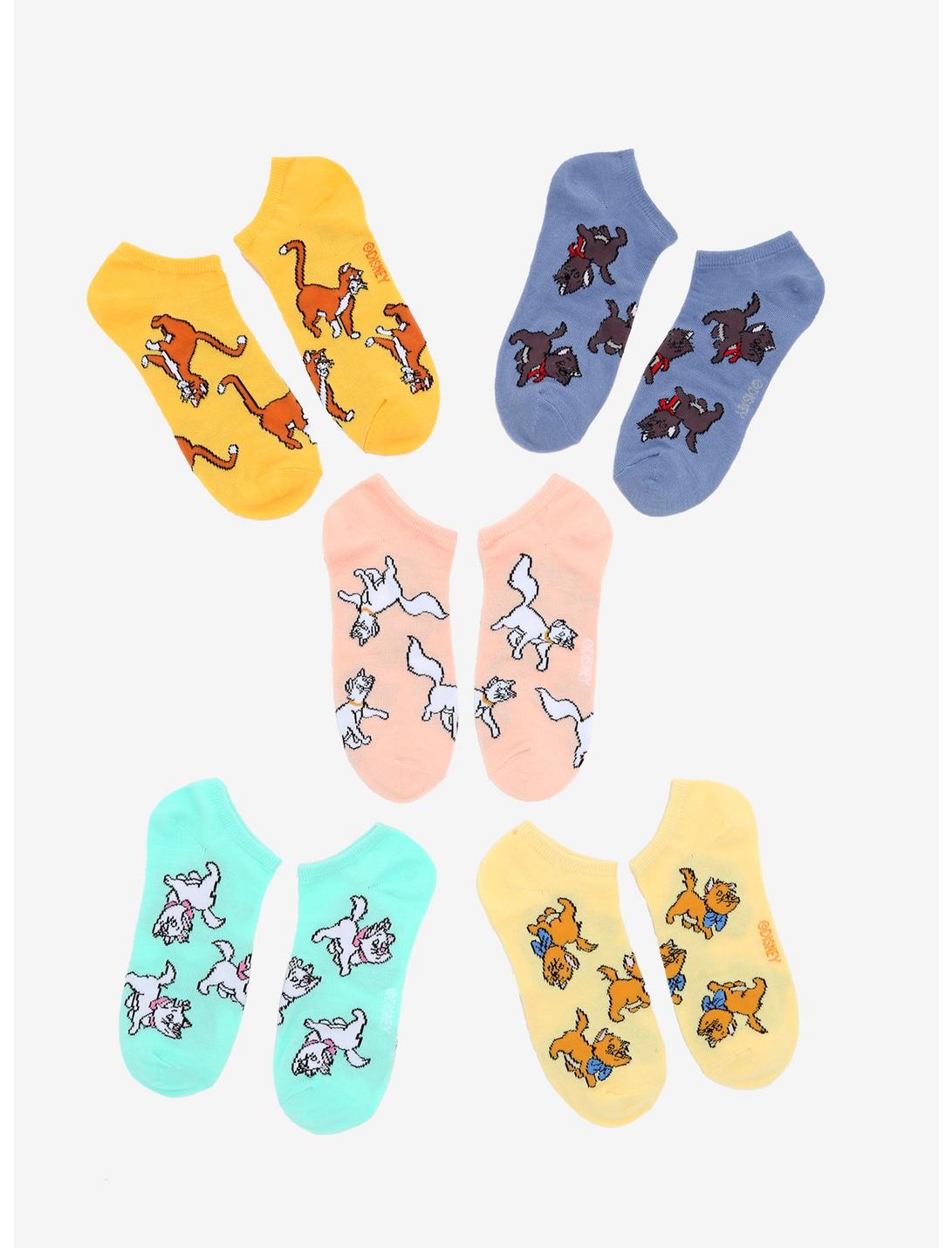 Disney The Aristocats Allover Print Crew Sock Set - BoxLunch Exclusive, , hi-res
