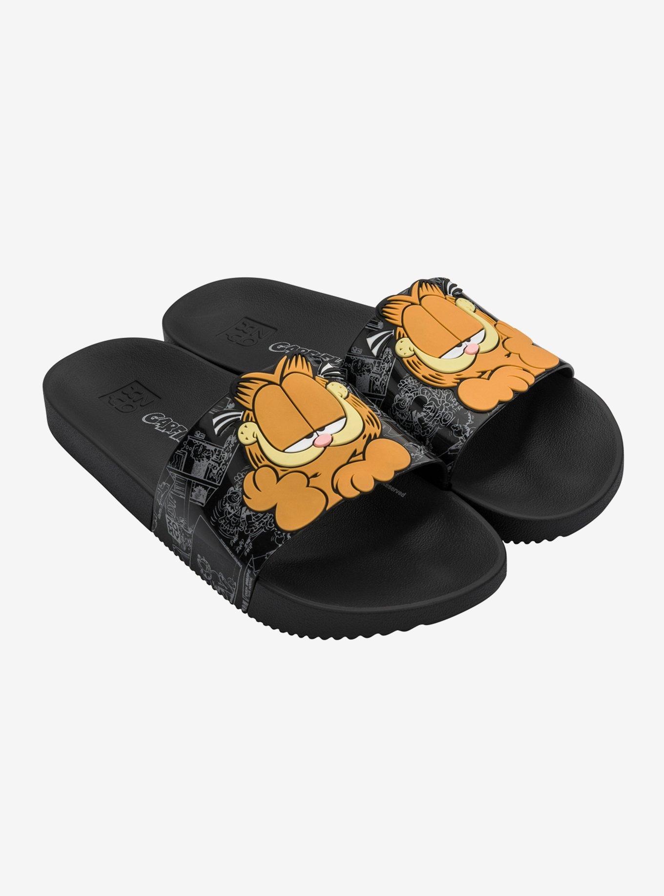 Garfield Lazy Black Slide, BLACK, hi-res