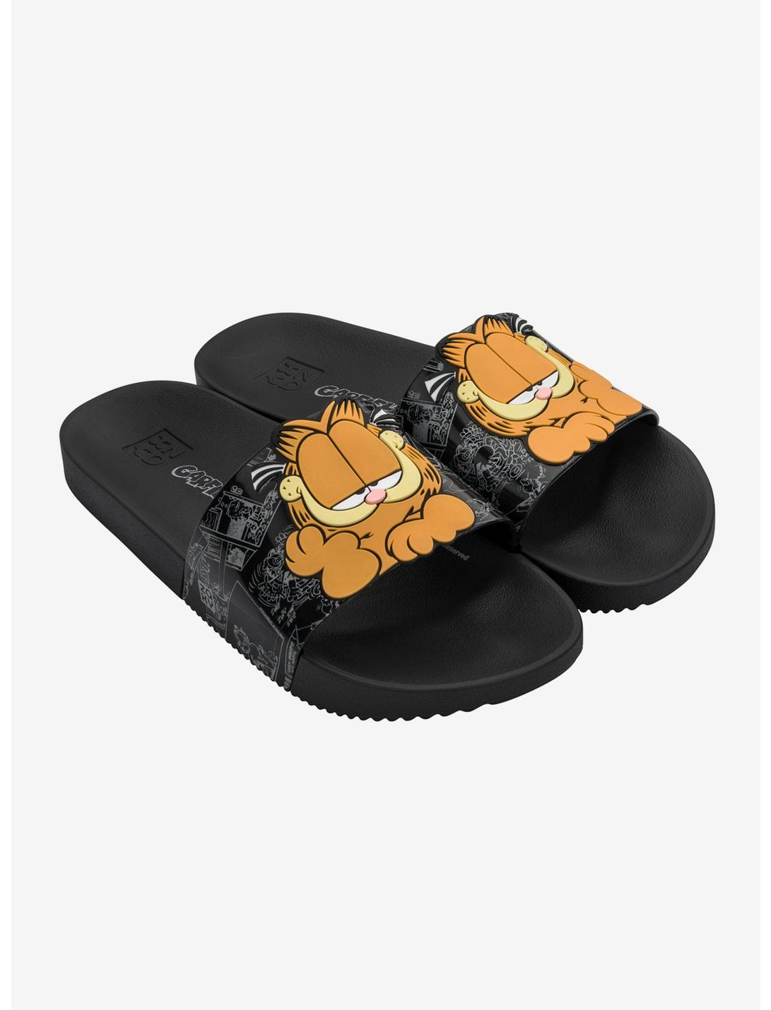 Garfield Lazy Black Slide, BLACK, hi-res