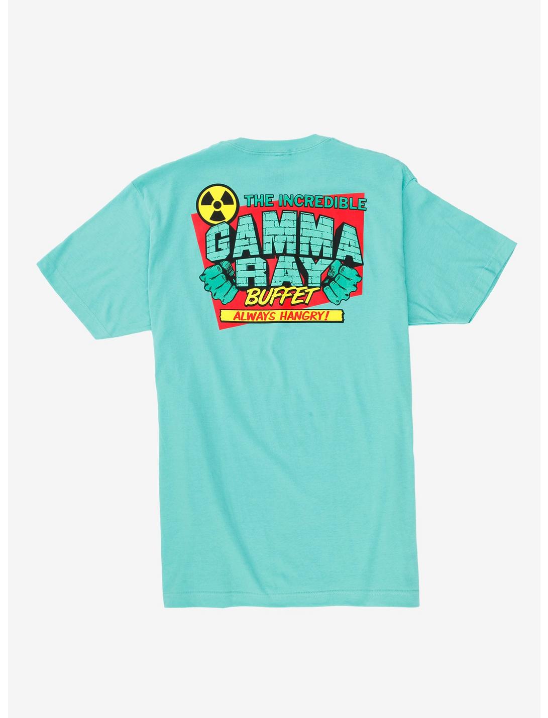 Marvel Eat the Universe Hulk Incredible Gamma Ray Buffet T-Shirt - BoxLunch Exclusive, TEAL, hi-res