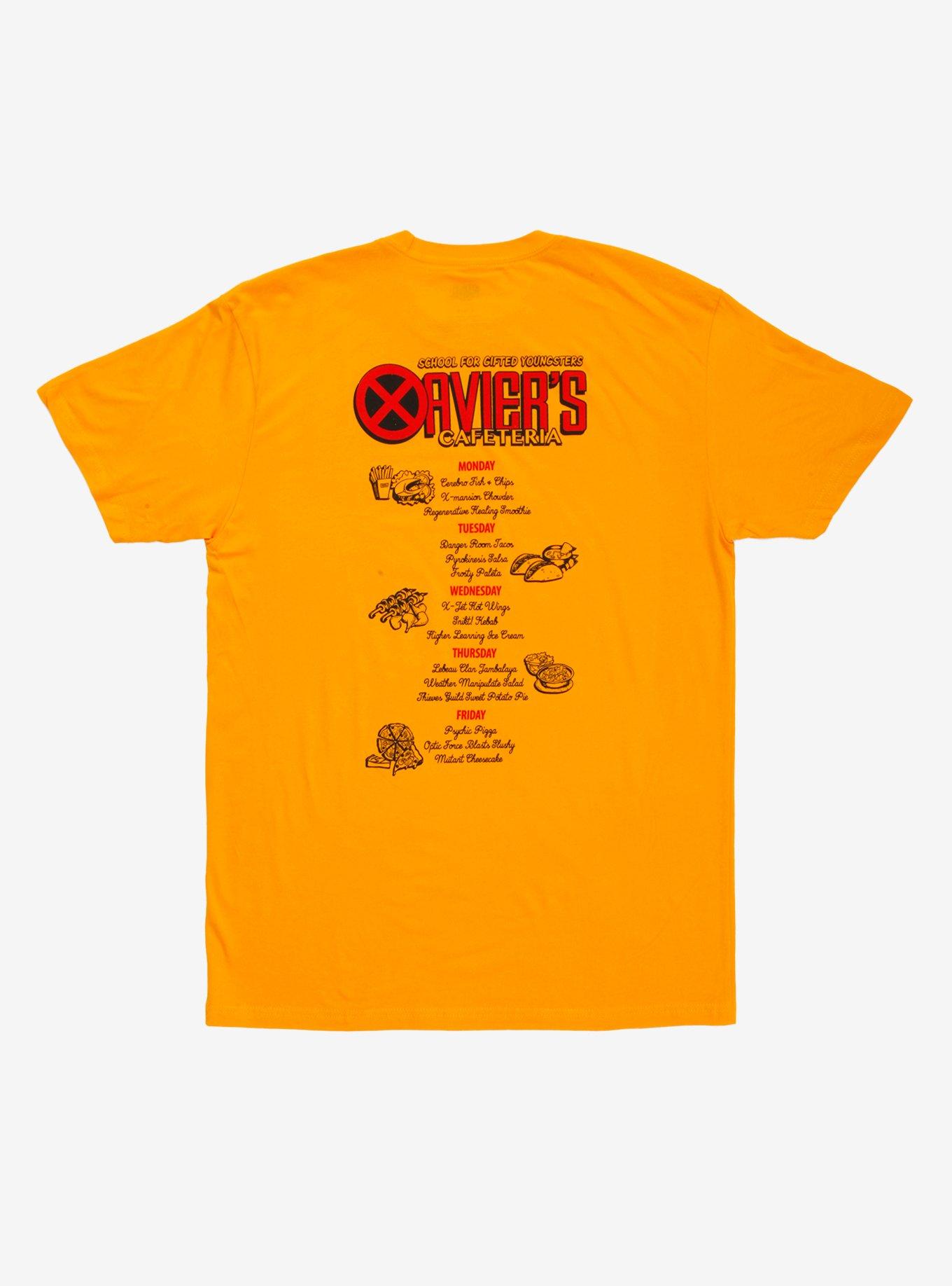 Marvel Eat the Universe X-Men Xavier's Cafeteria T-Shirt - BoxLunch Exclusive, YELLOW, hi-res