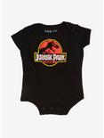 Jurassic Park Logo Infant One-Piece, RED, hi-res