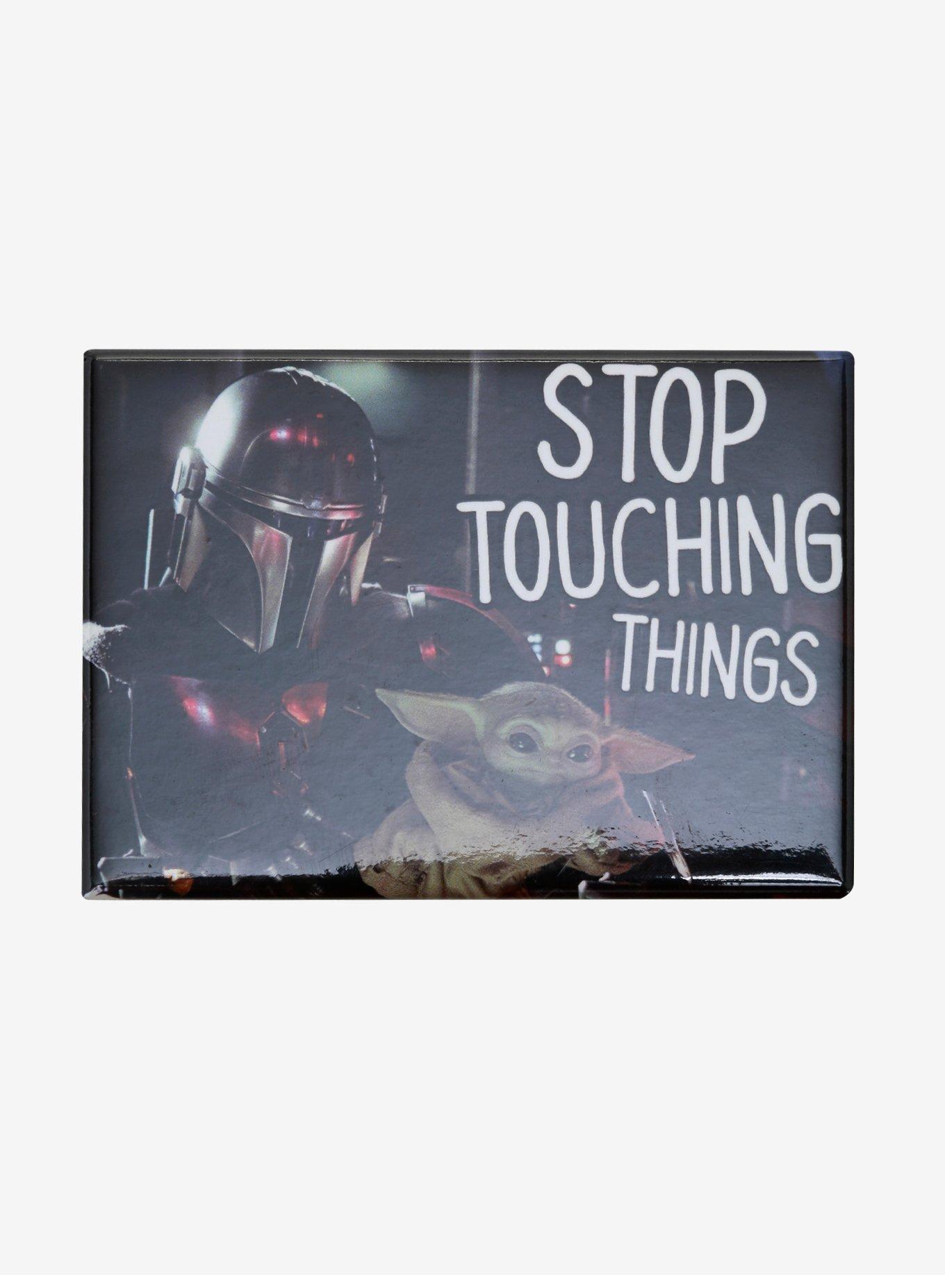 Star Wars The Mandalorian Stop Touching Things Magnet, , hi-res