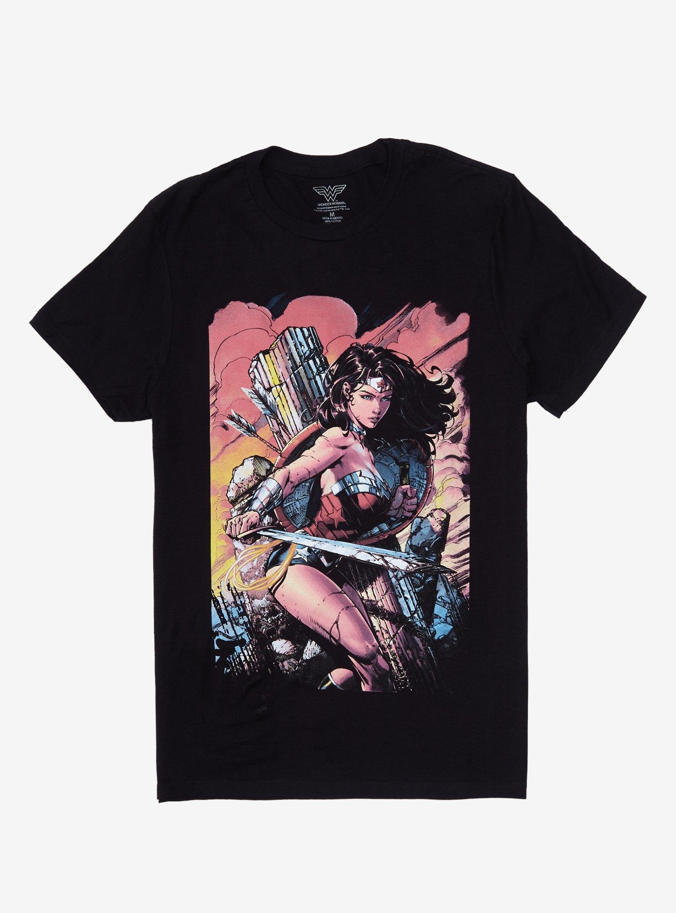 DC Comics The New 52 Wonder Woman T-Shirt, BLACK, hi-res