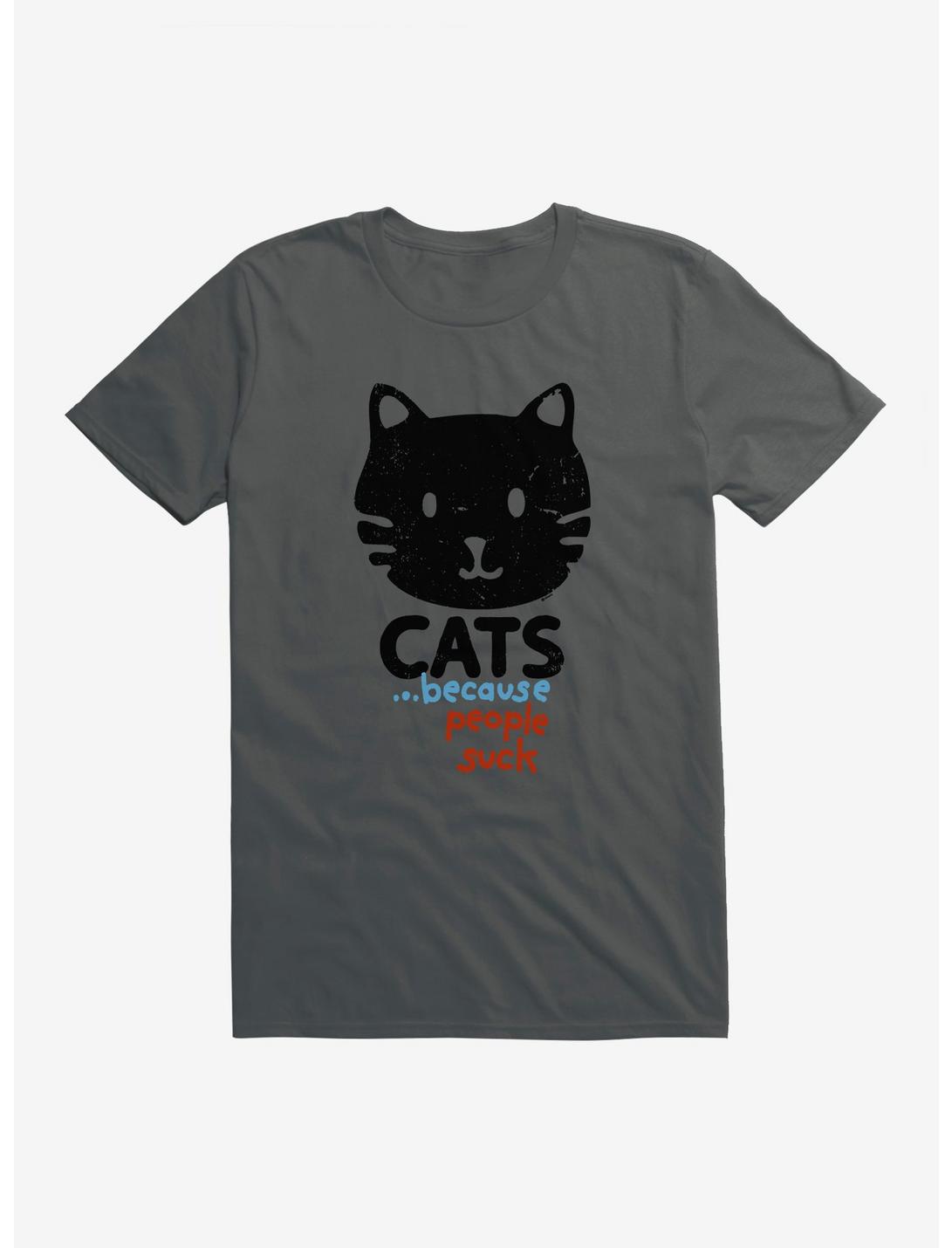iCreate Cats Rule, People Suck!  T-Shirt, , hi-res