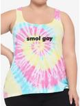 Smol Gay Tie-Dye Girls Tank Top Plus Size, MULTI, hi-res