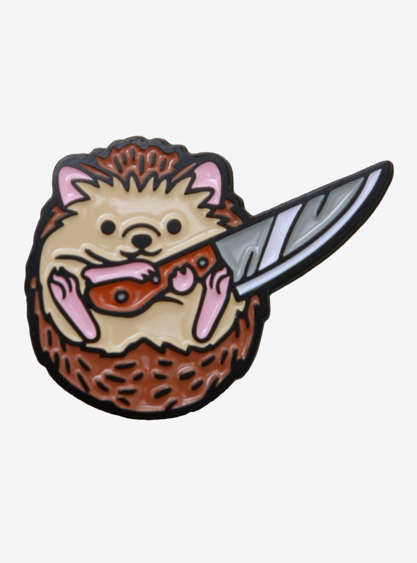 Hedgehog ball enamel pin - kawaii pins by boygirlparty - hedgehog