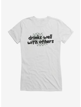 iCreate Drinks Well With Others Girls T-Shirt, , hi-res
