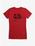 iCreate English Fail Girls T-Shirt, , hi-res