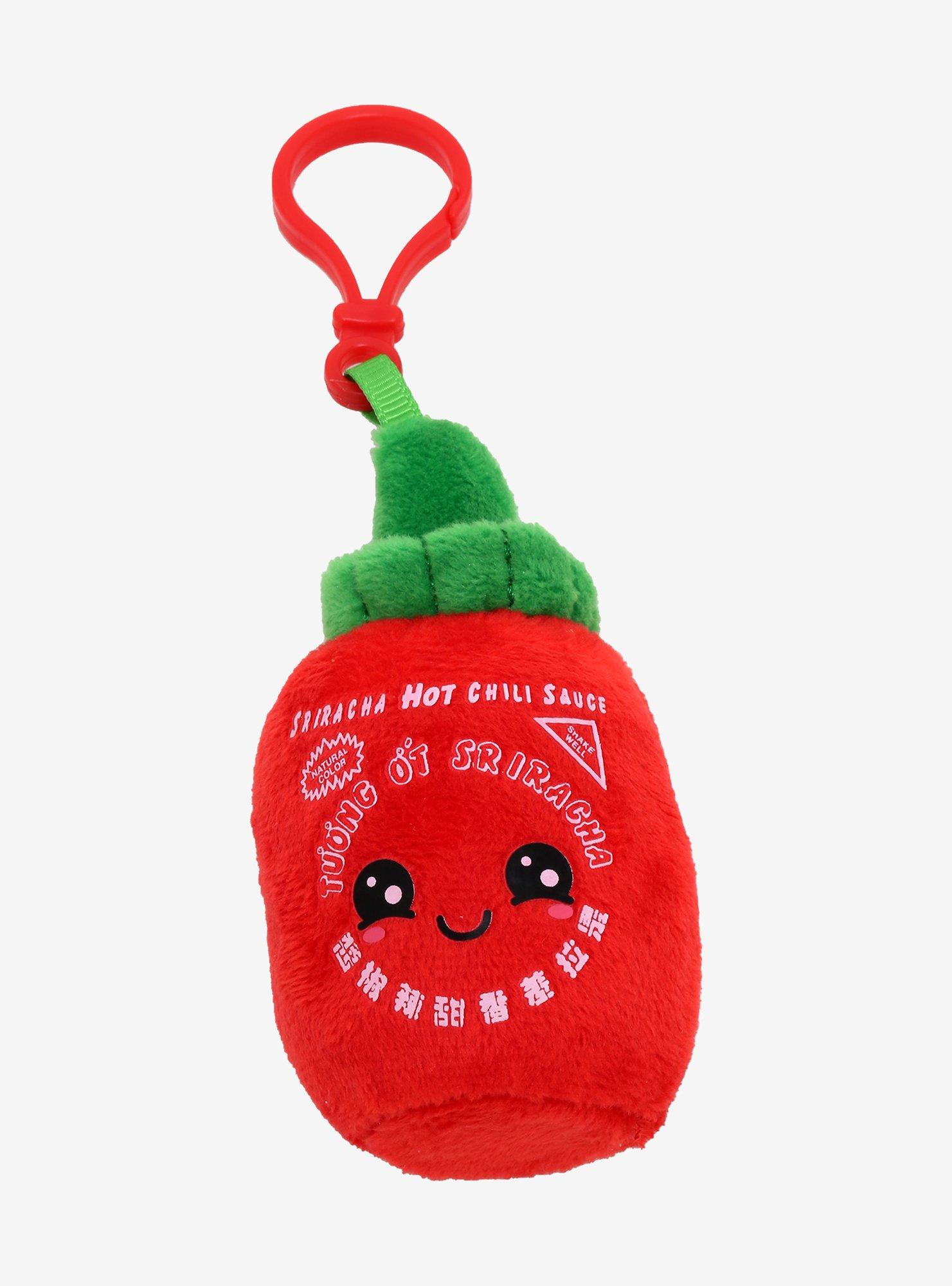 Sriracha Bottle Kawaii Plush Key Chain