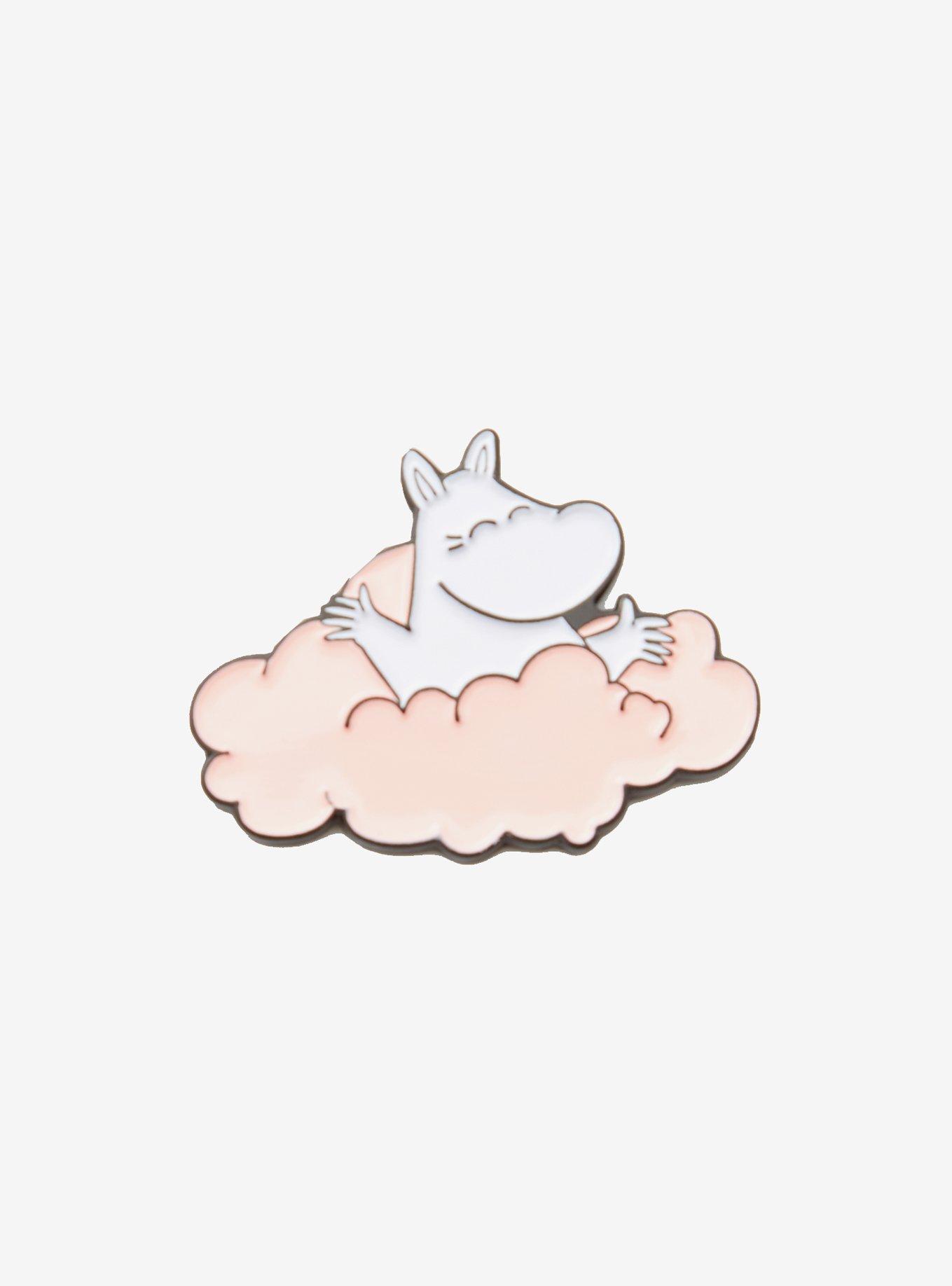 Moomin Pink Cloud Enamel Pin, , hi-res