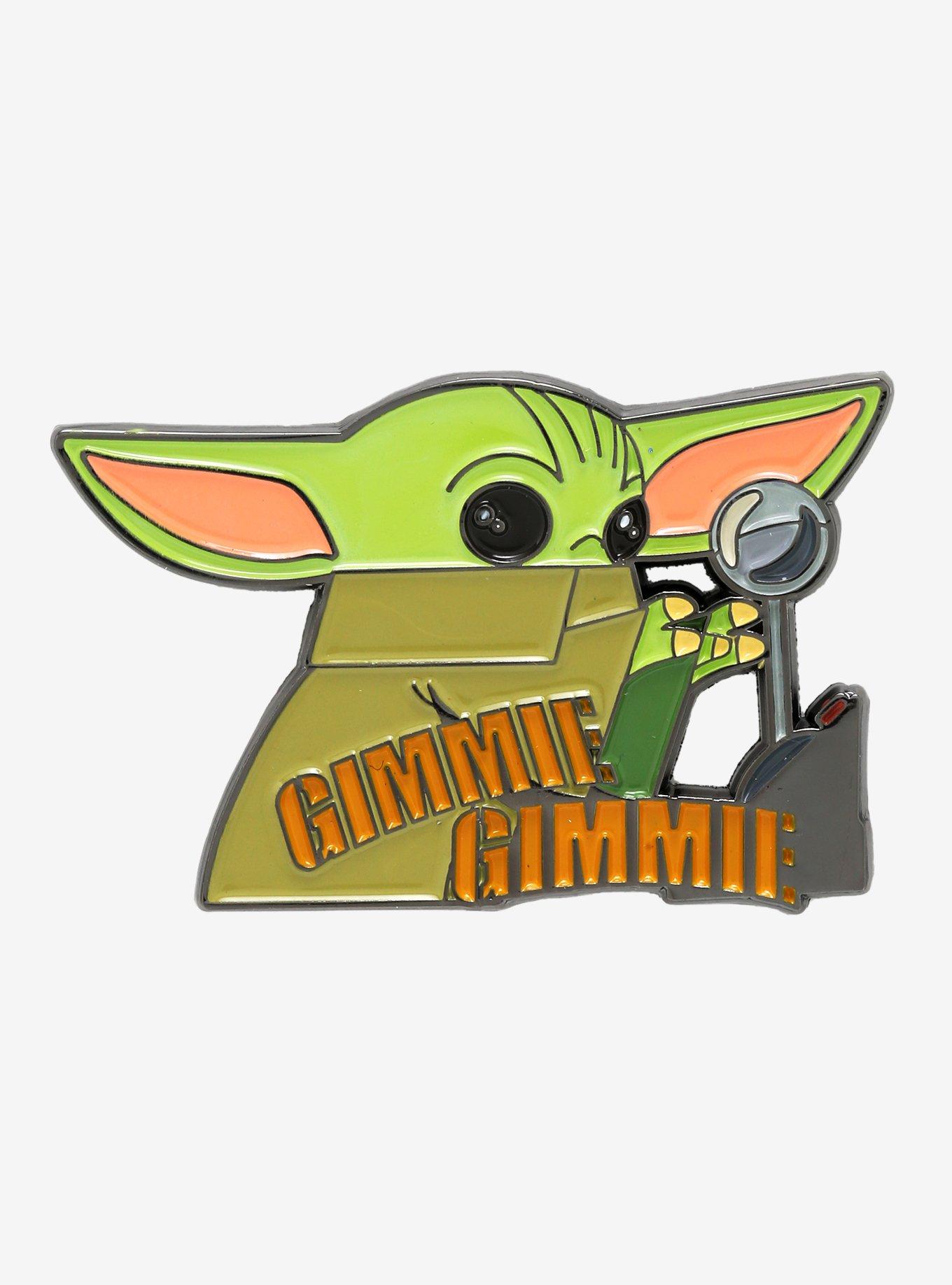 Star Wars The Mandalorian Gimmie Gimmie Lever Enamel Pin, , hi-res