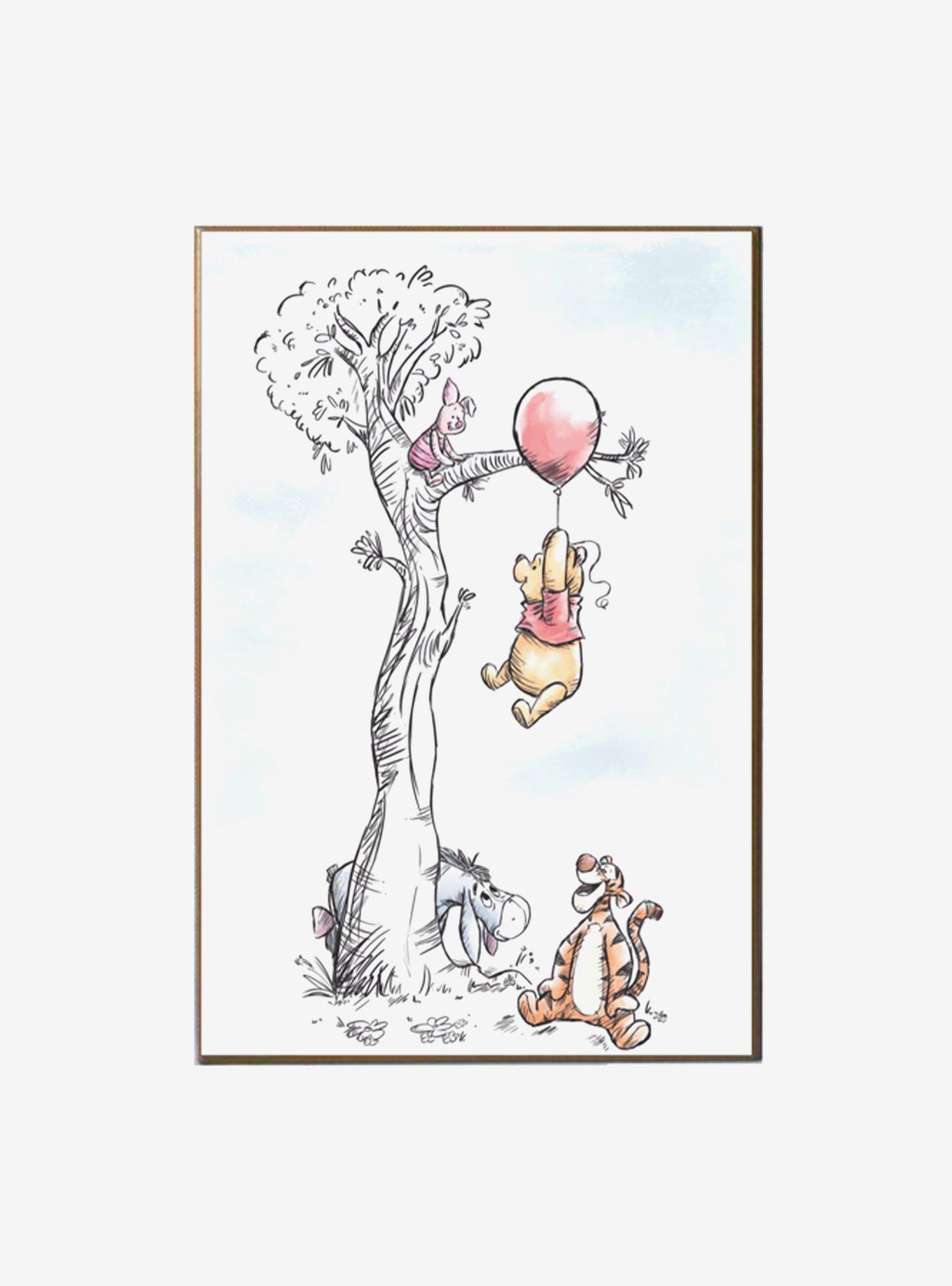 Disney Winnie The Pooh Sketch Wood Wall Art, , hi-res