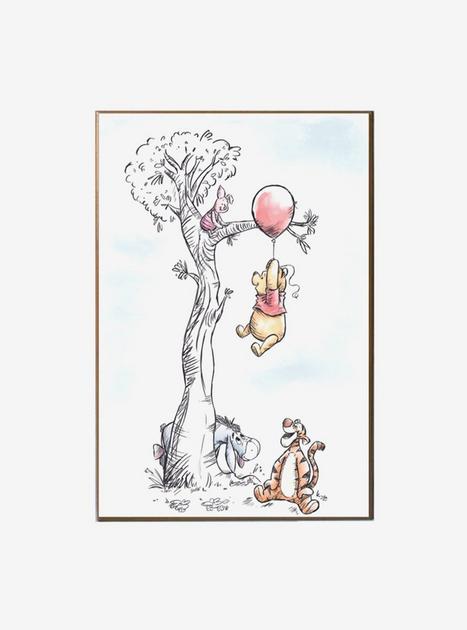 Disney Winnie The Pooh Sketch Wood Wall Art | Hot Topic