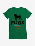 iCreate Pugs Rule, People Suck! Girls T-Shirt, , hi-res