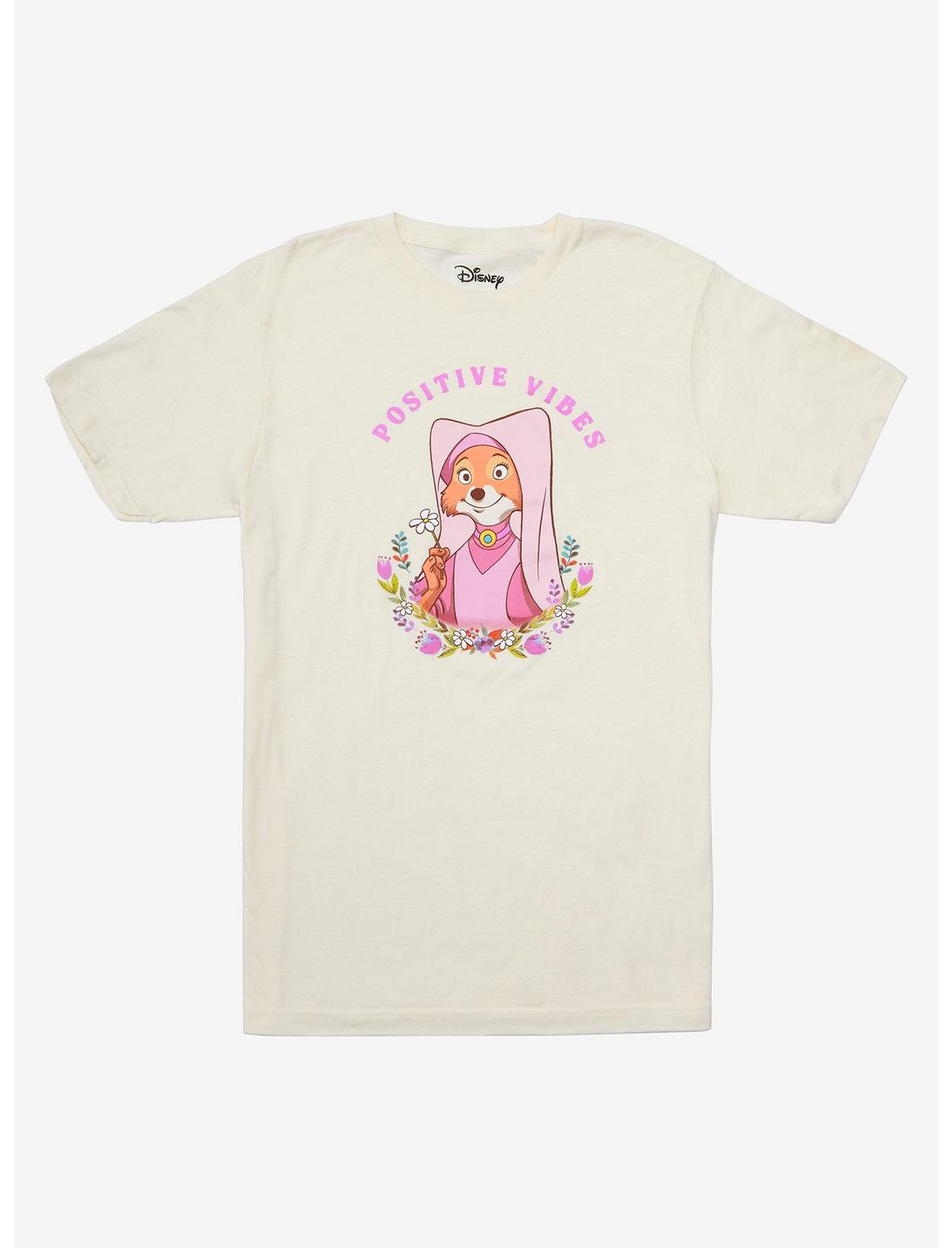 Disney Robin Hood Maid Marian Positive Vibes Women's T-Shirt - BoxLunch Exclusive, PINK, hi-res