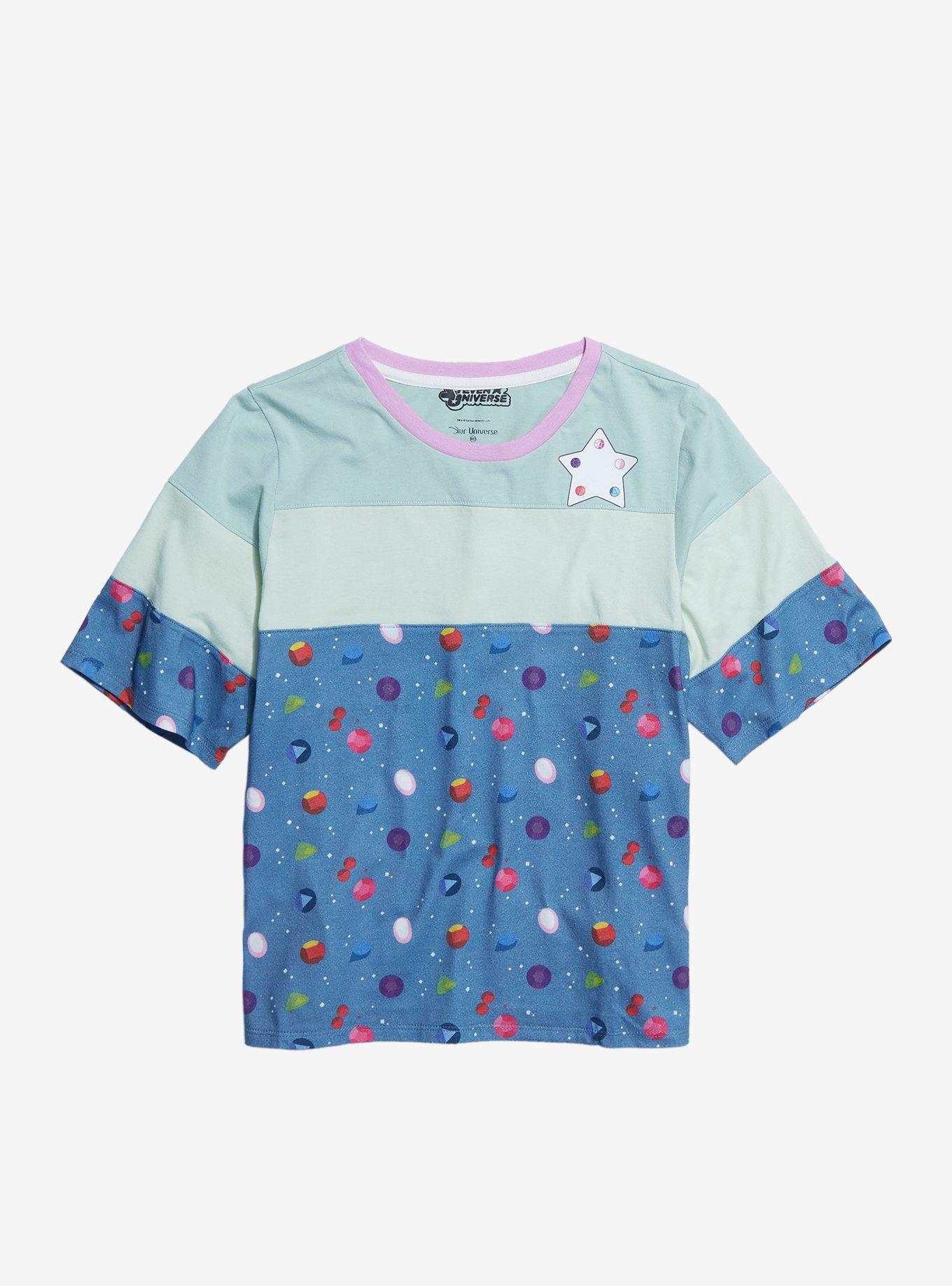 Our Universe Steven Universe Gems Panel T-Shirt - BoxLunch Exclusive, MULTI, hi-res
