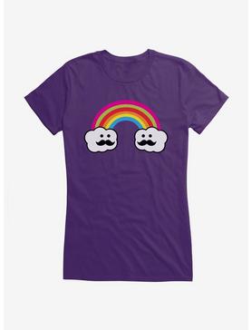 iCreate Rainbow Cloud Moustache T-Shirt, , hi-res