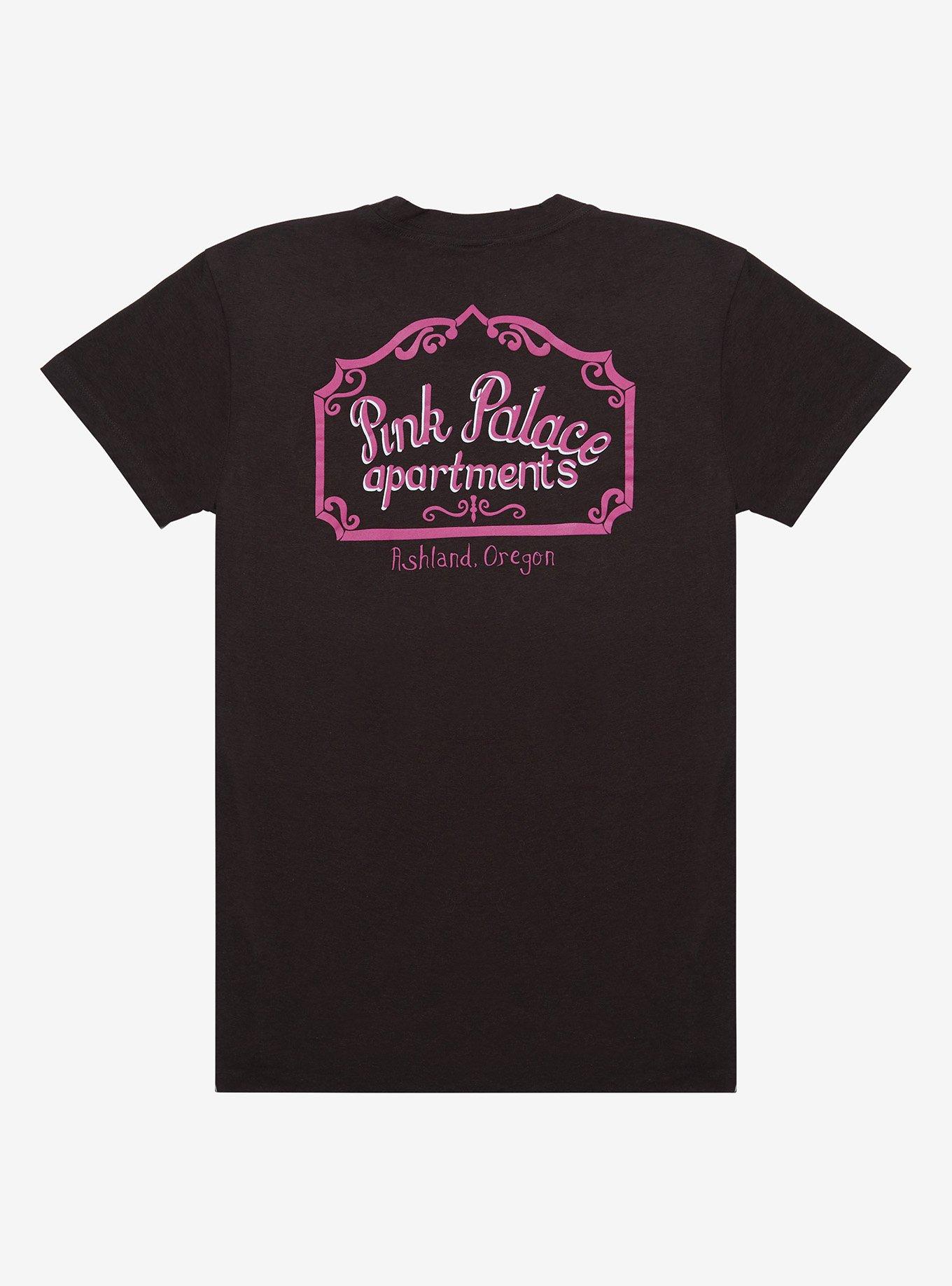 Coraline Pink Palace Apartments T-Shirt - BoxLunch Exclusive, PINK, hi-res